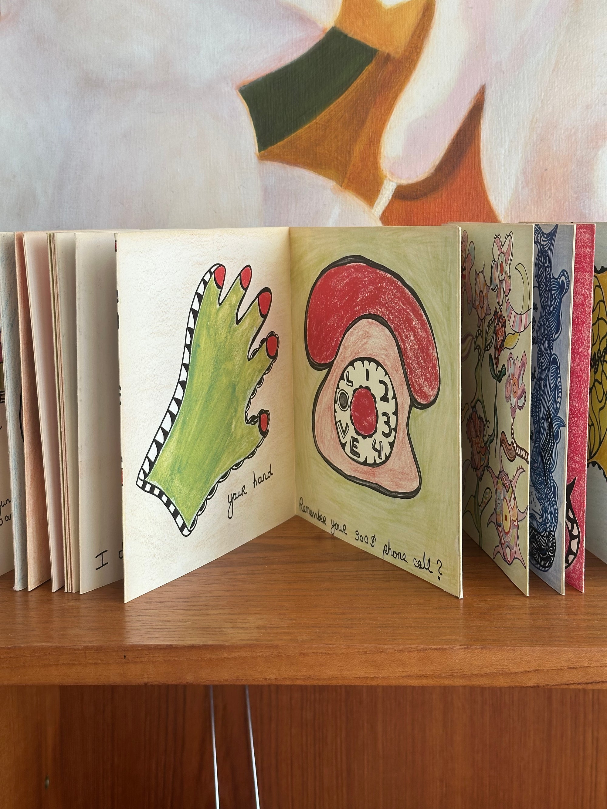 My Love Where Shall We Make Love Lithograph Accordian Book by Niki de Saint Phalle c. 1971