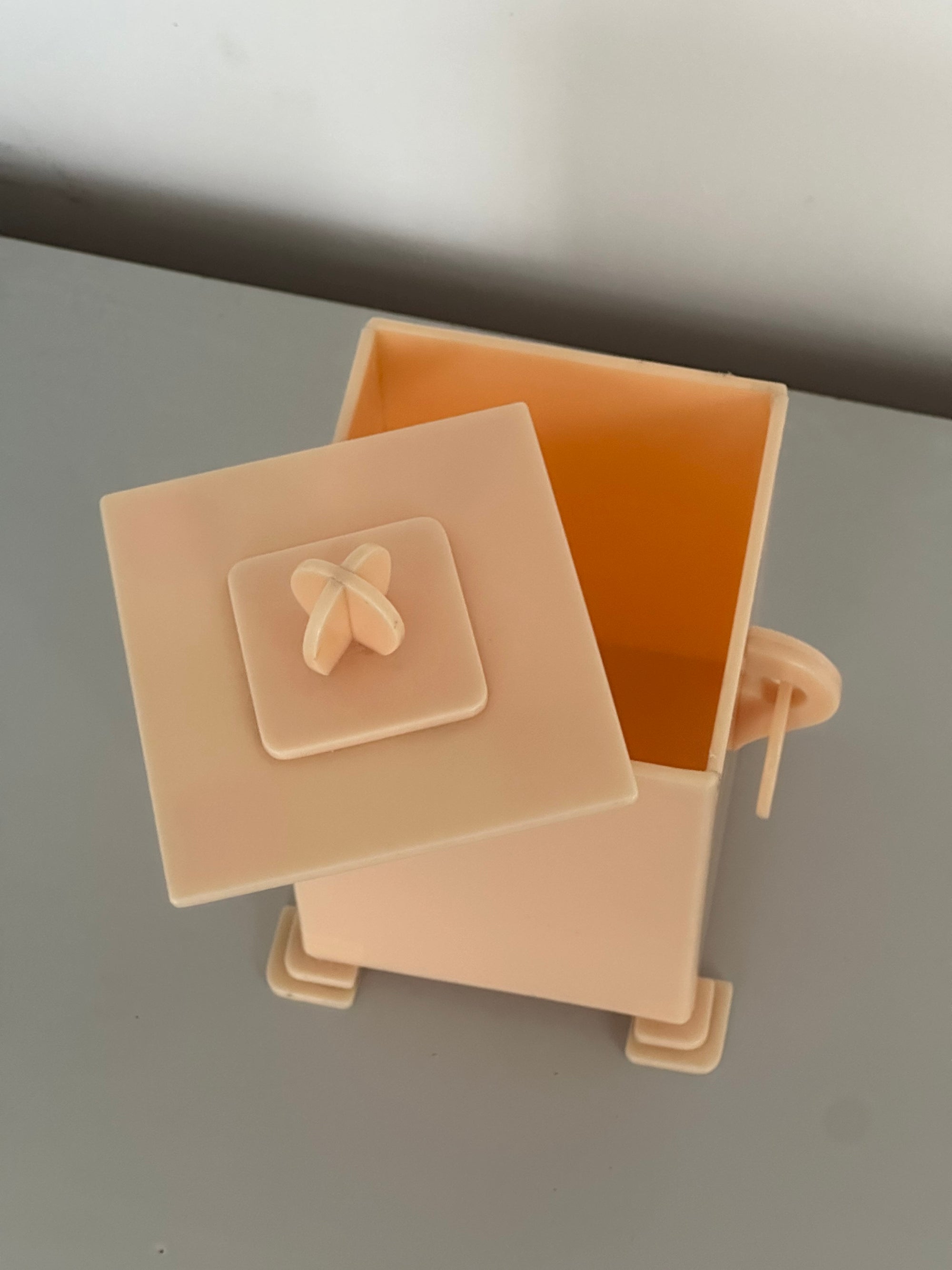 Lidded Plastic Postmodern Box c. 1980