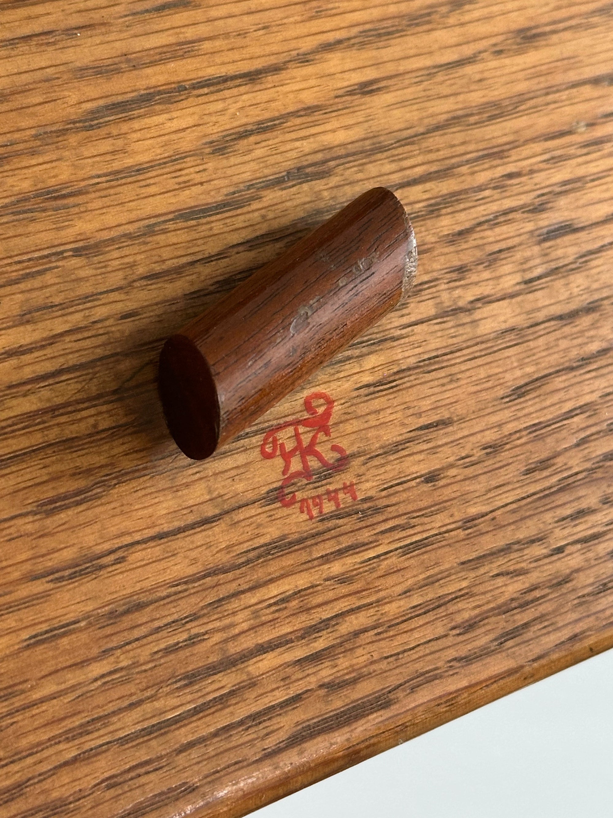 Handmade Signed Wooden Box c. 1944