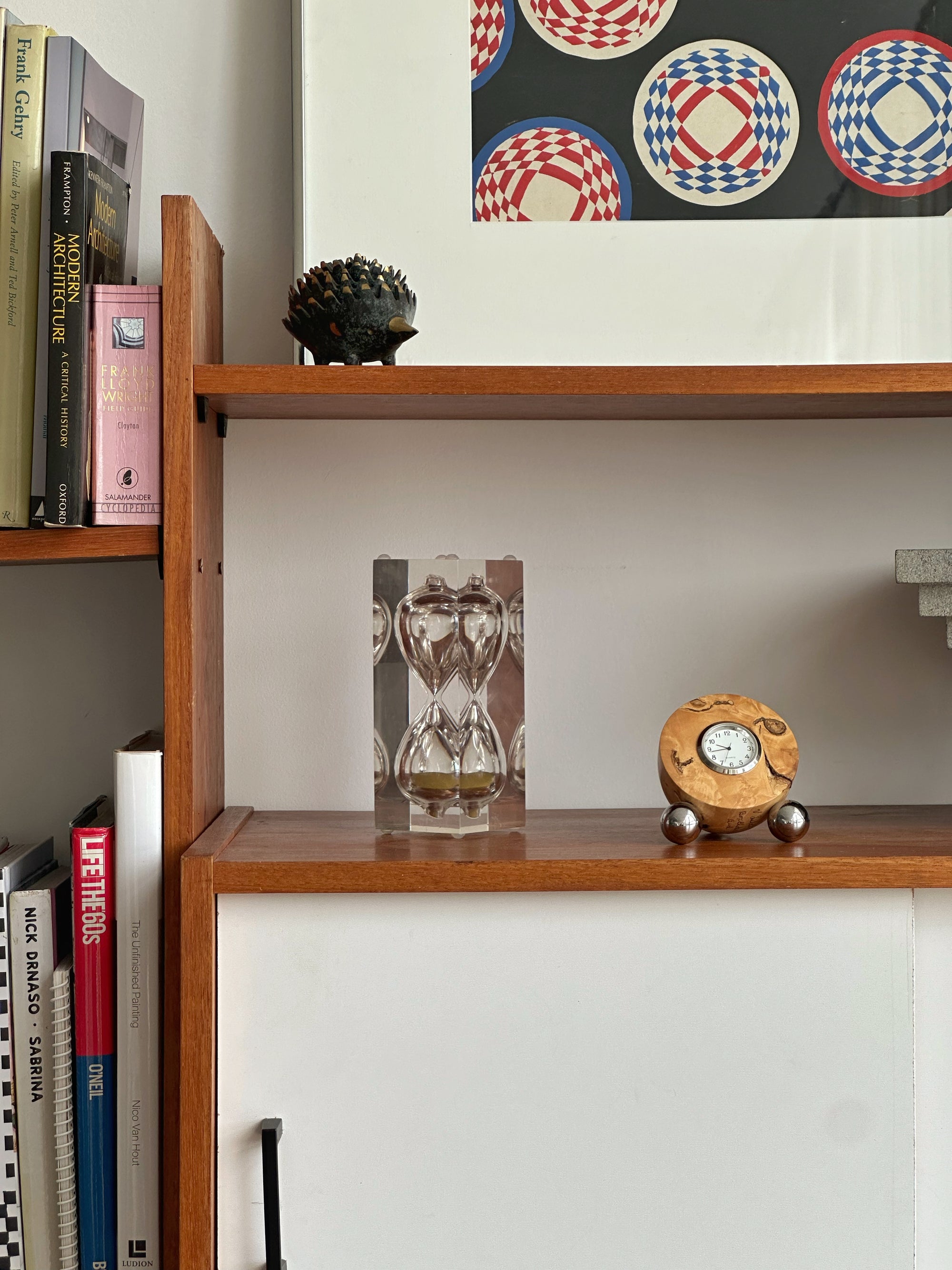 Lucite Hourglass by Charles Hollis Jones c. 1970