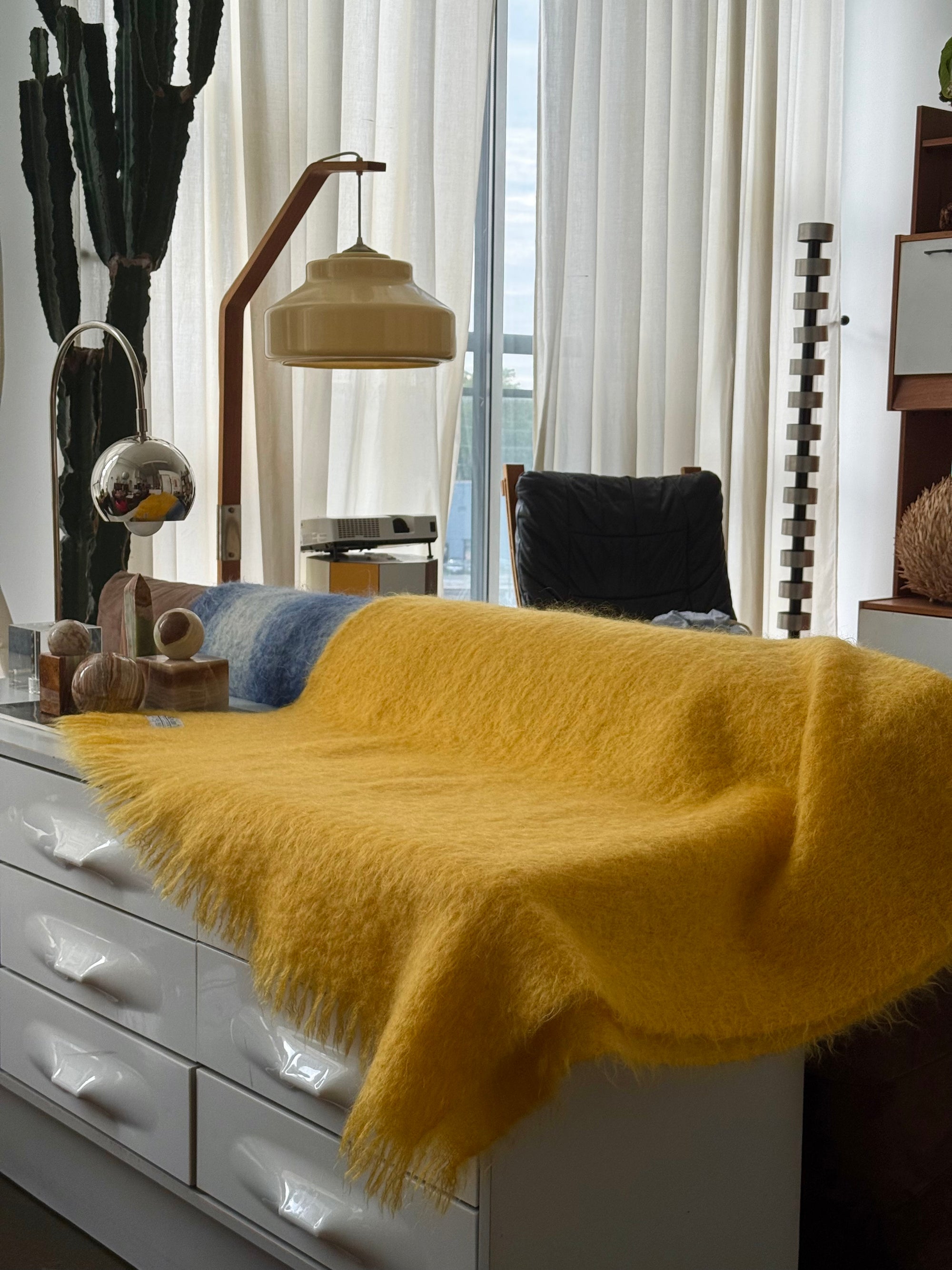 100% Mohair Blanket by Glen Cree Scotland c.1955