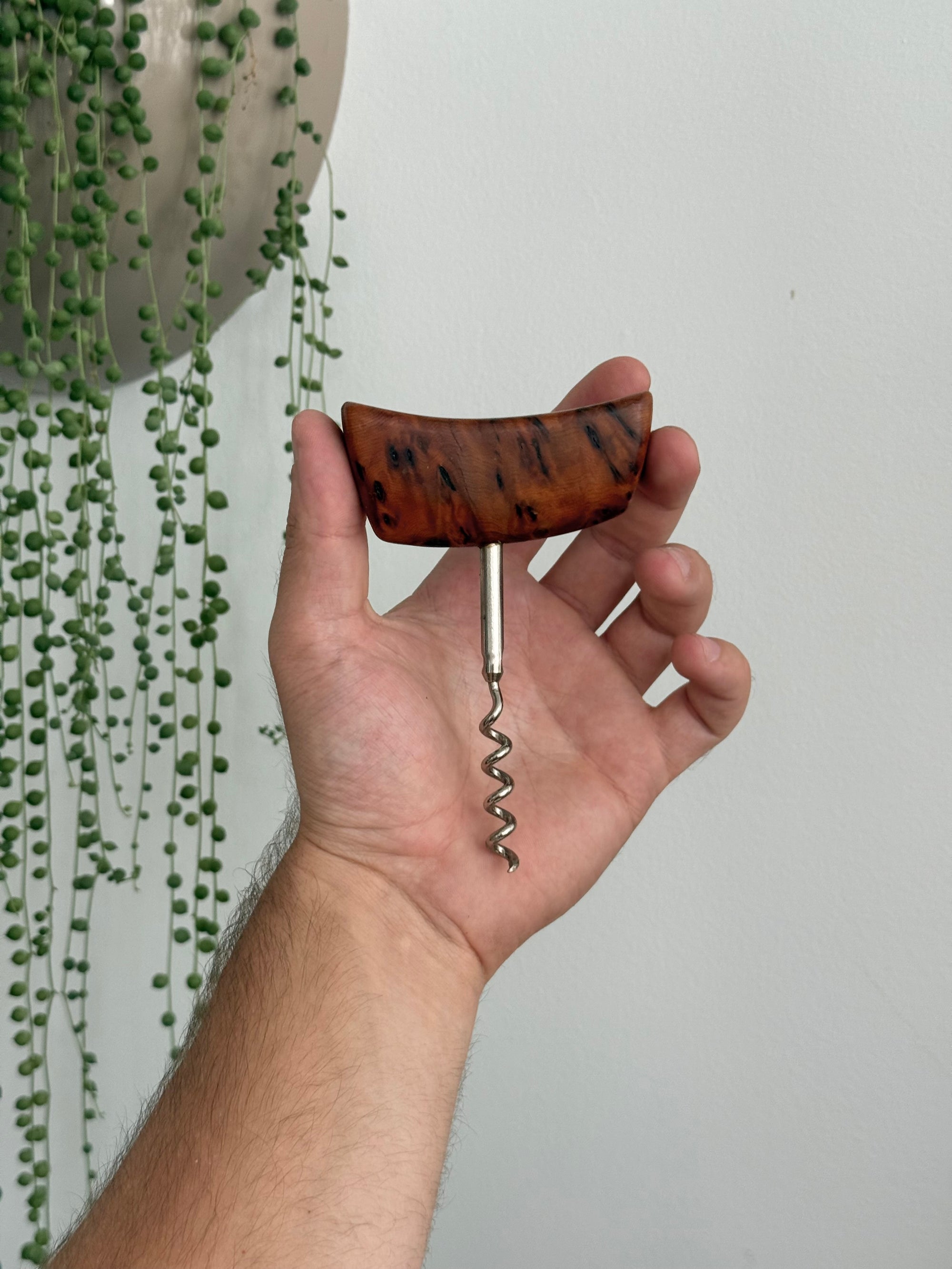 Burl Wine Bottle Opener c.1970