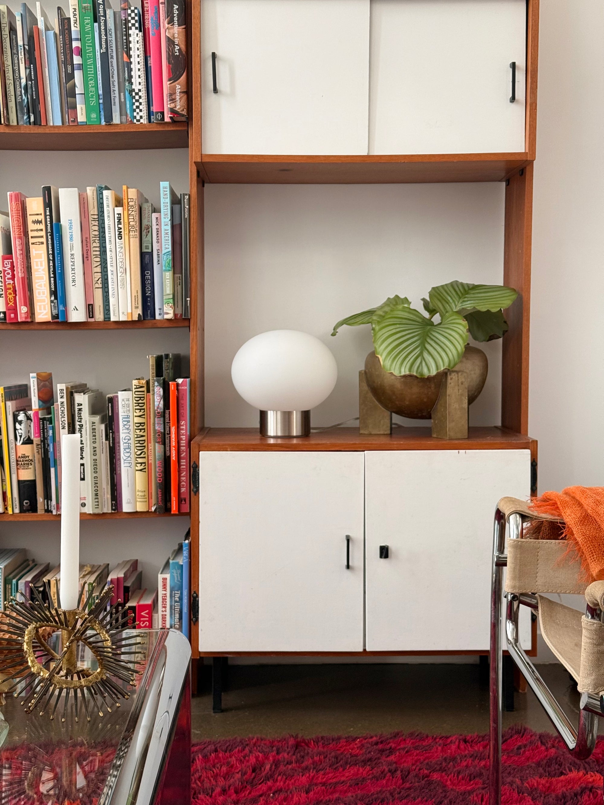 Orb Lamp with Steel Base