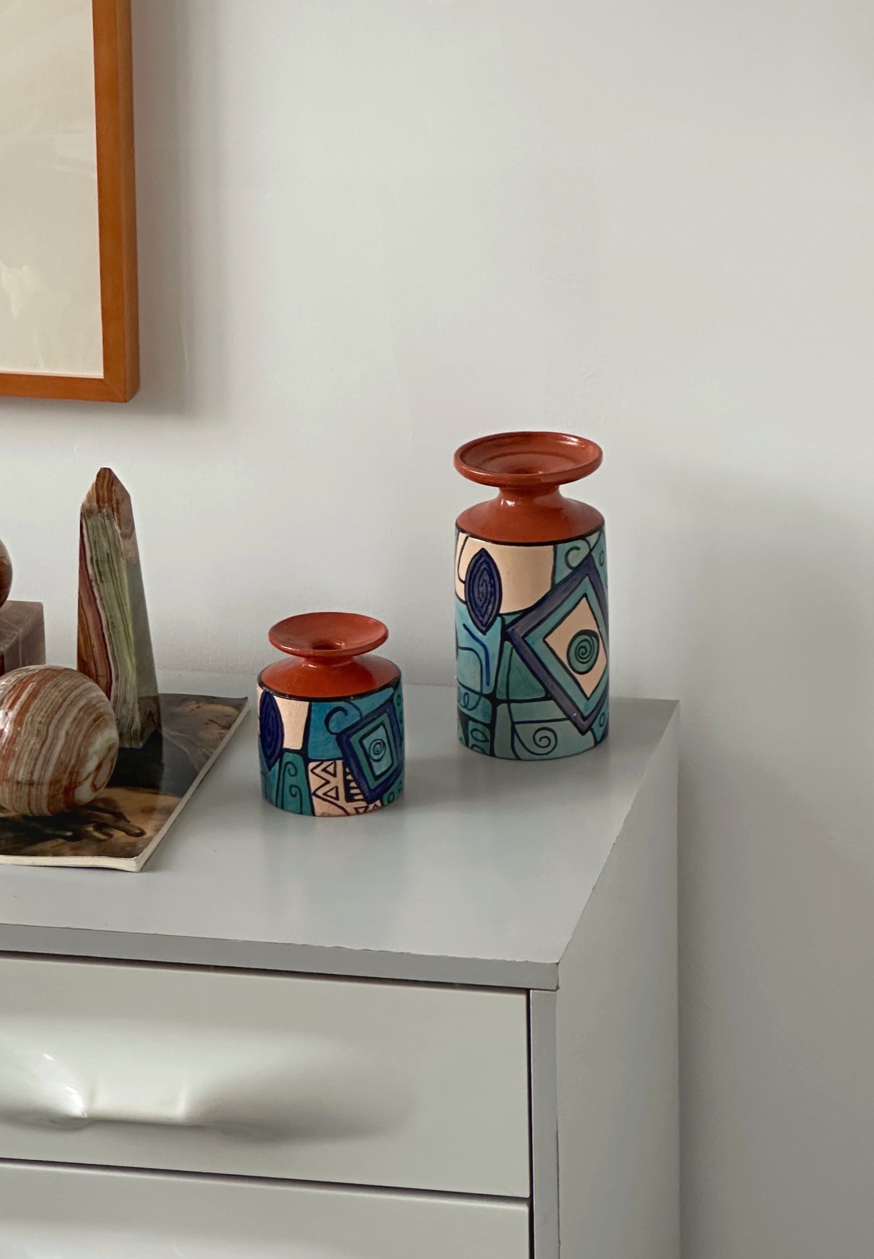Pair of Ceramic Vases signed Gutierrez Cuba