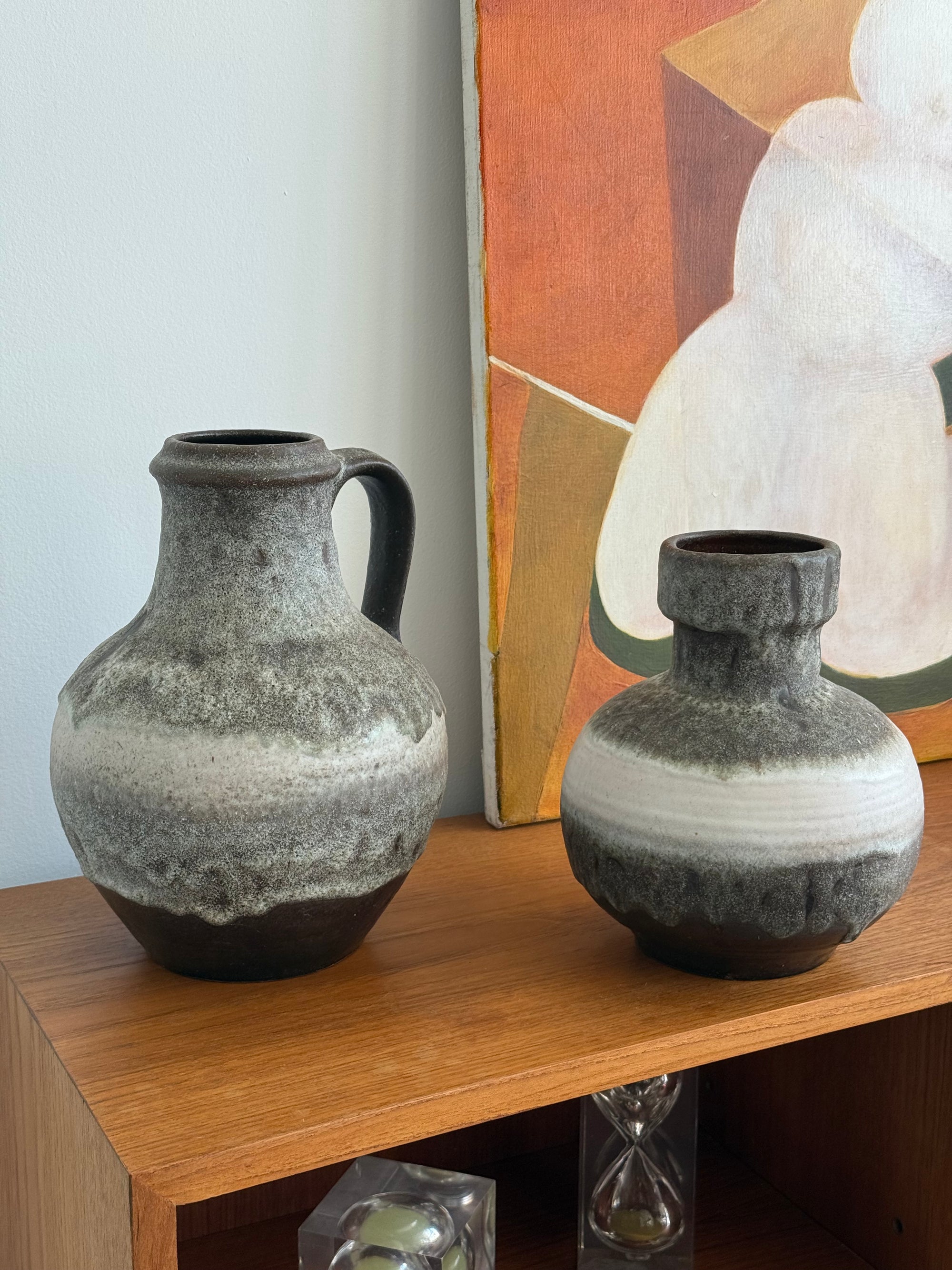West German Fat Lava Vessels by Carstens Keramik c.1970