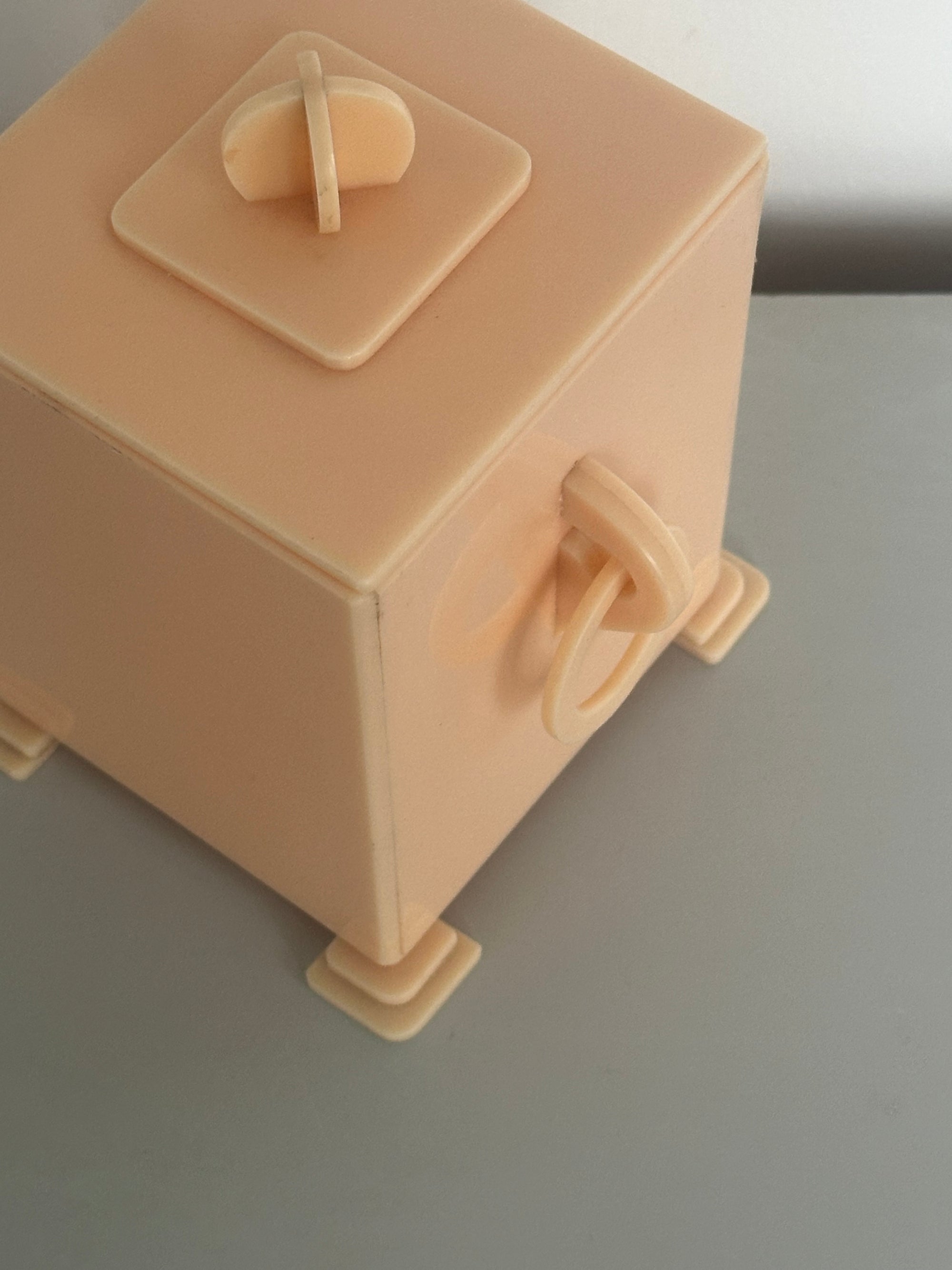 Lidded Plastic Postmodern Box c. 1980