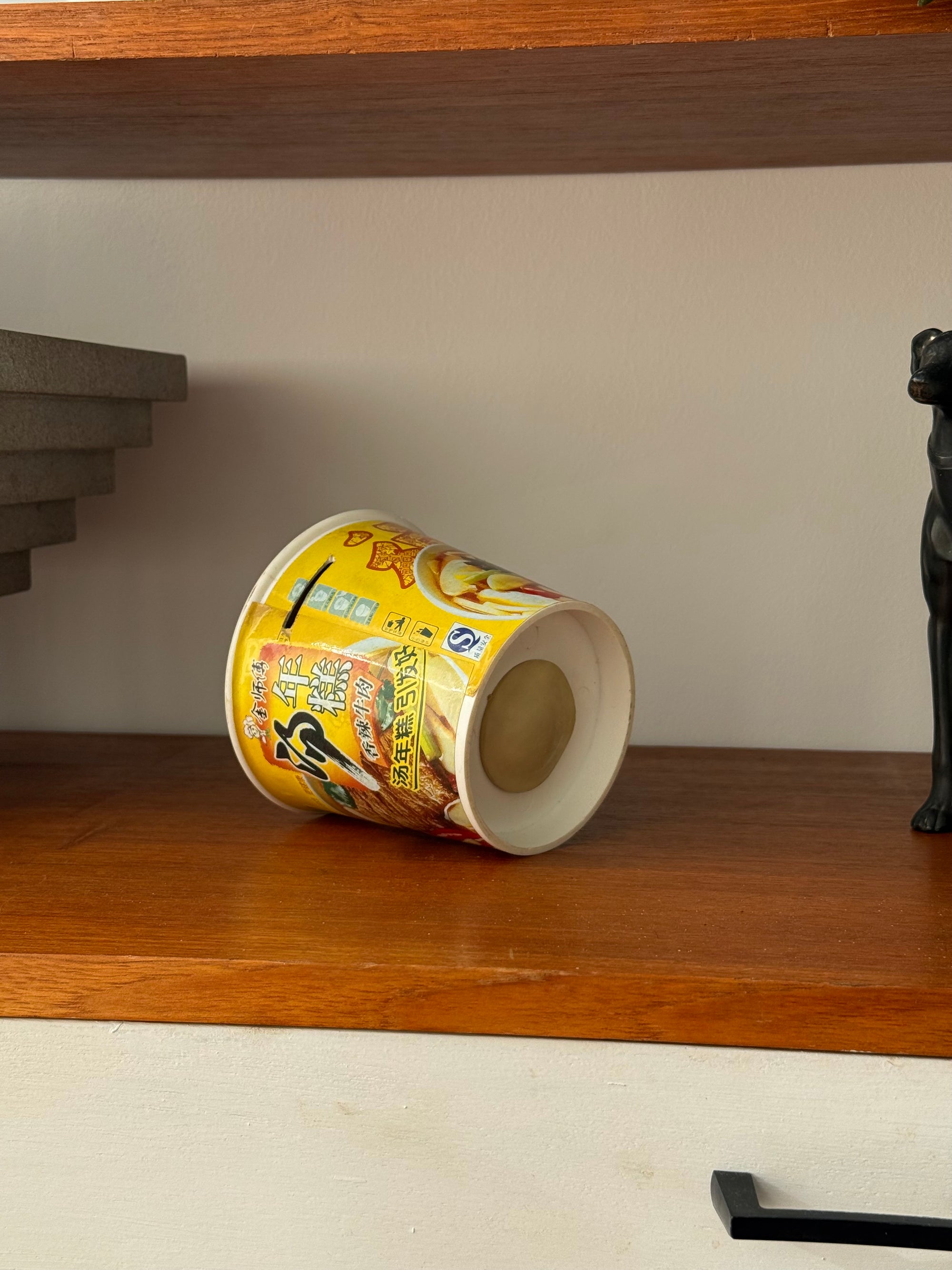 Resin Art Ramen Piggy Bank c.1990