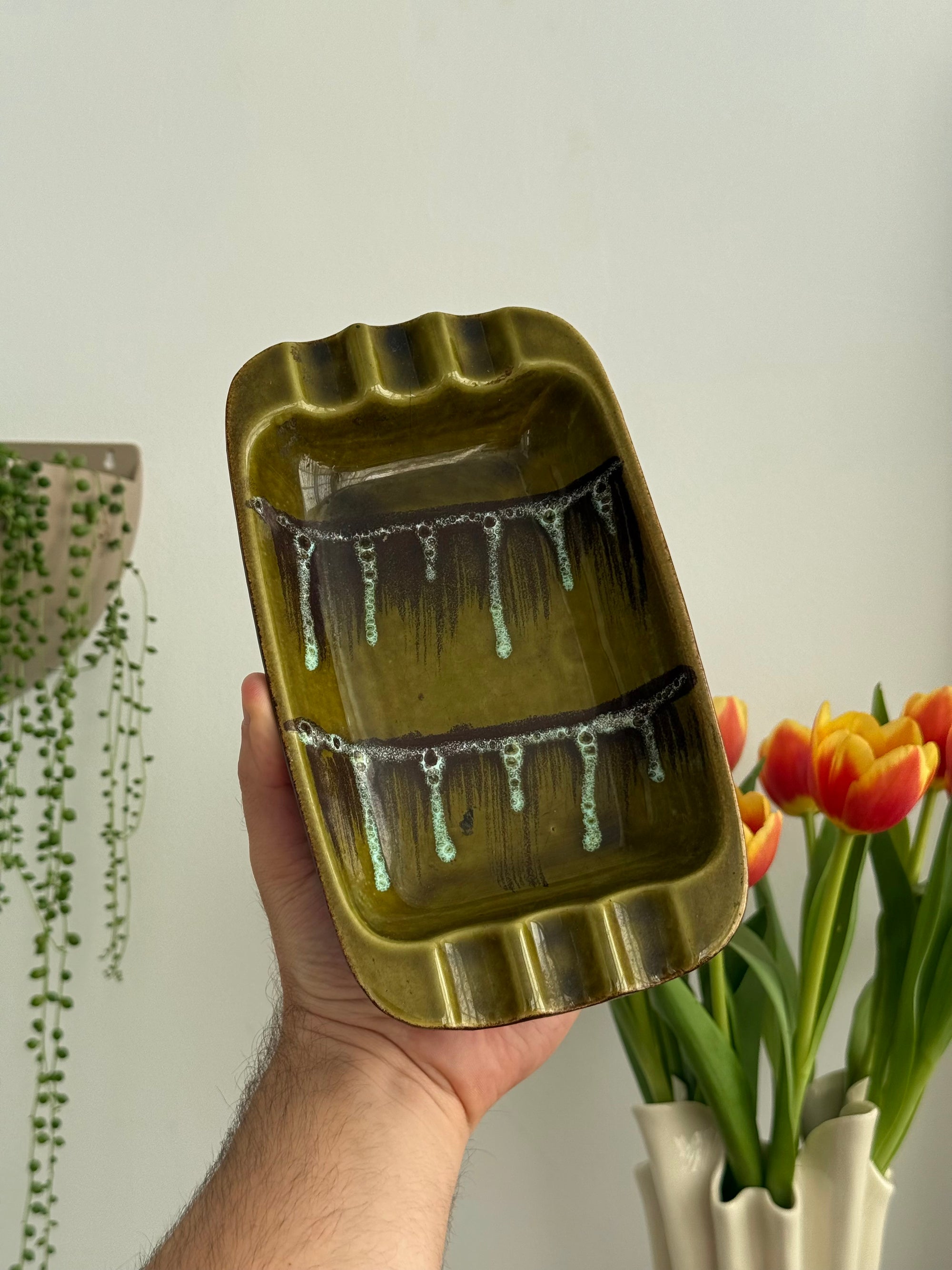 West German Ceramic Ashtray c.1970