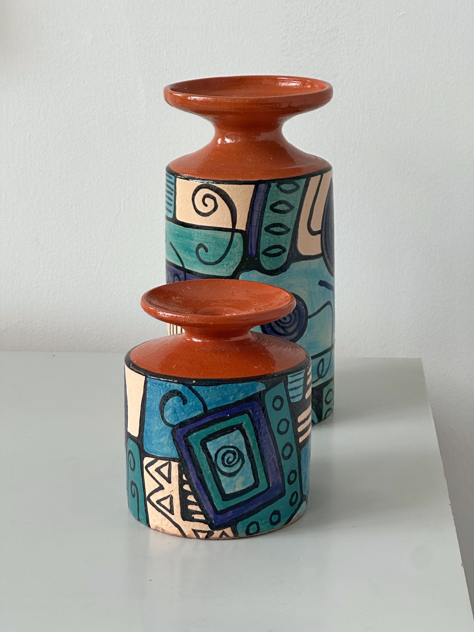 Pair of Ceramic Vases signed Gutierrez Cuba