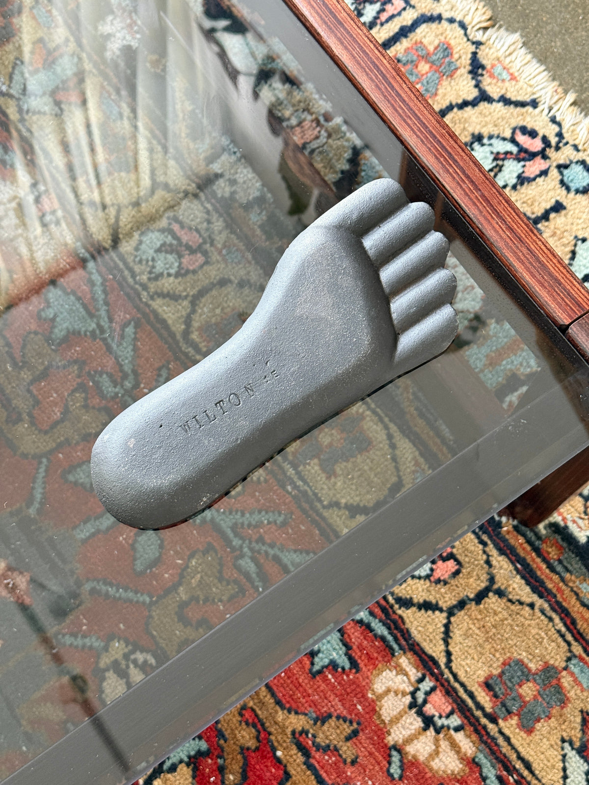 Cast Iron Modernist Cigar Ashtray by Wilton
