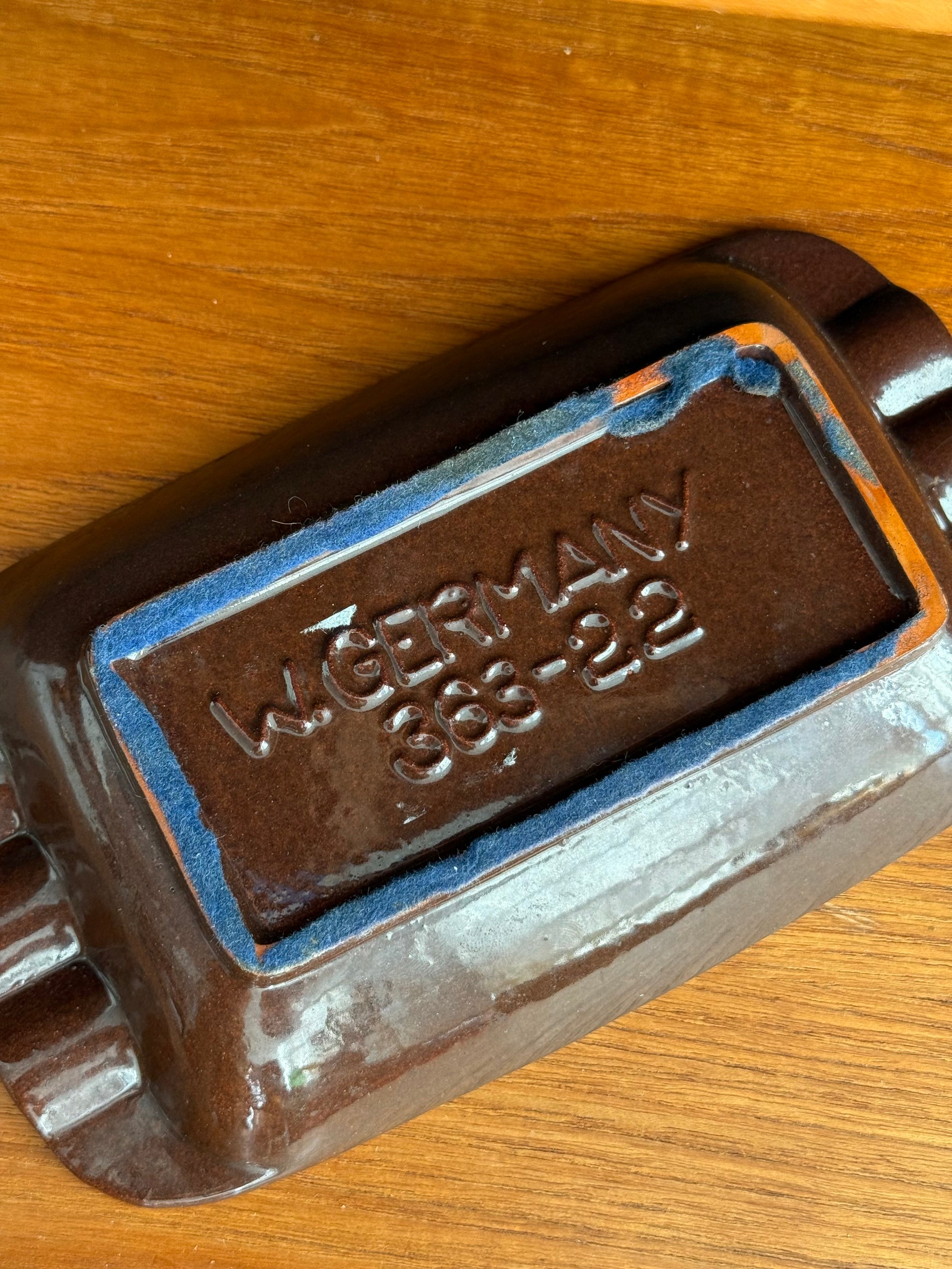 West German Ceramic Ashtray c.1970