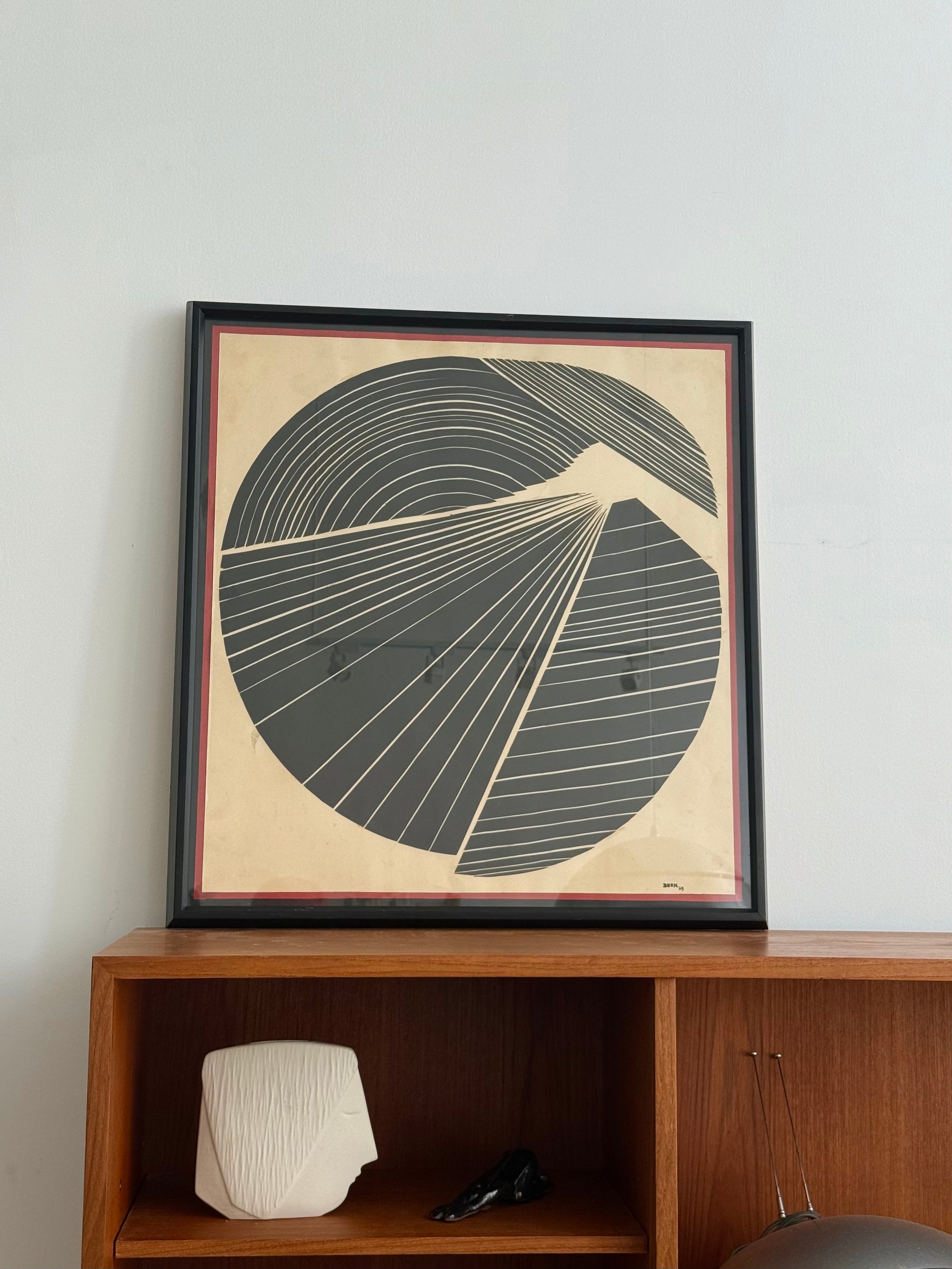 Op Art Paper Construction Original by Boon c.1969