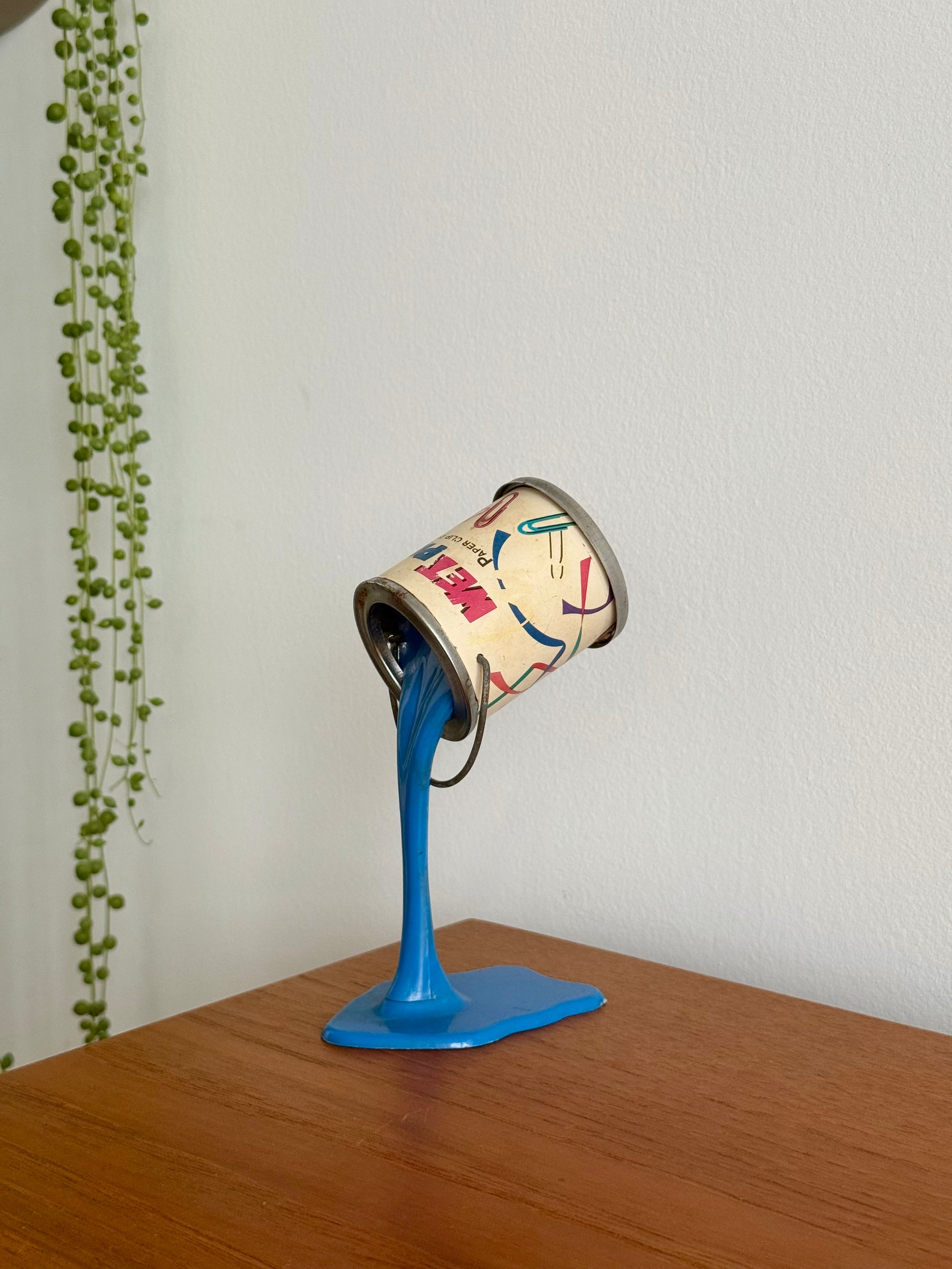 Spilled Paint Pop Art Paper Clip Holder c.1980