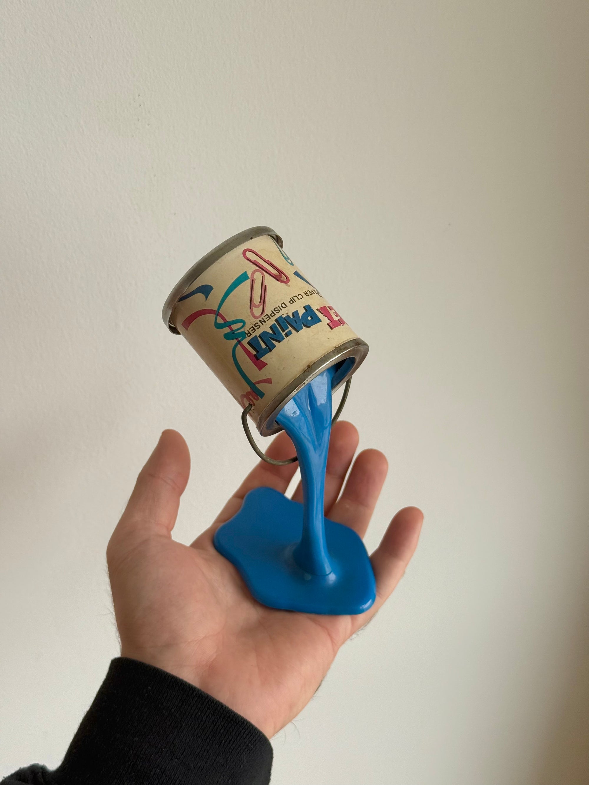 Spilled Paint Pop Art Paper Clip Holder c.1980