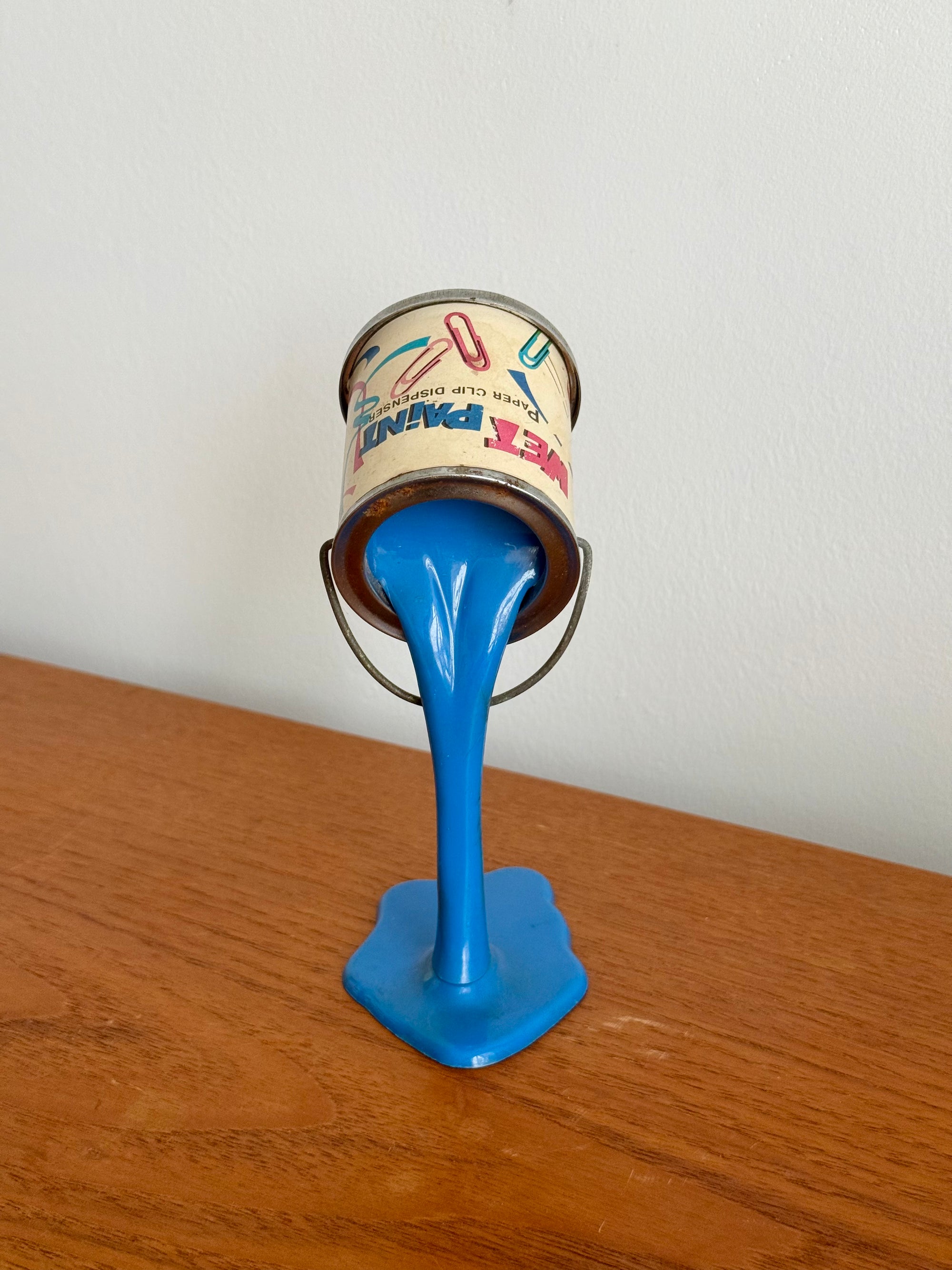 Spilled Paint Pop Art Paper Clip Holder c.1980