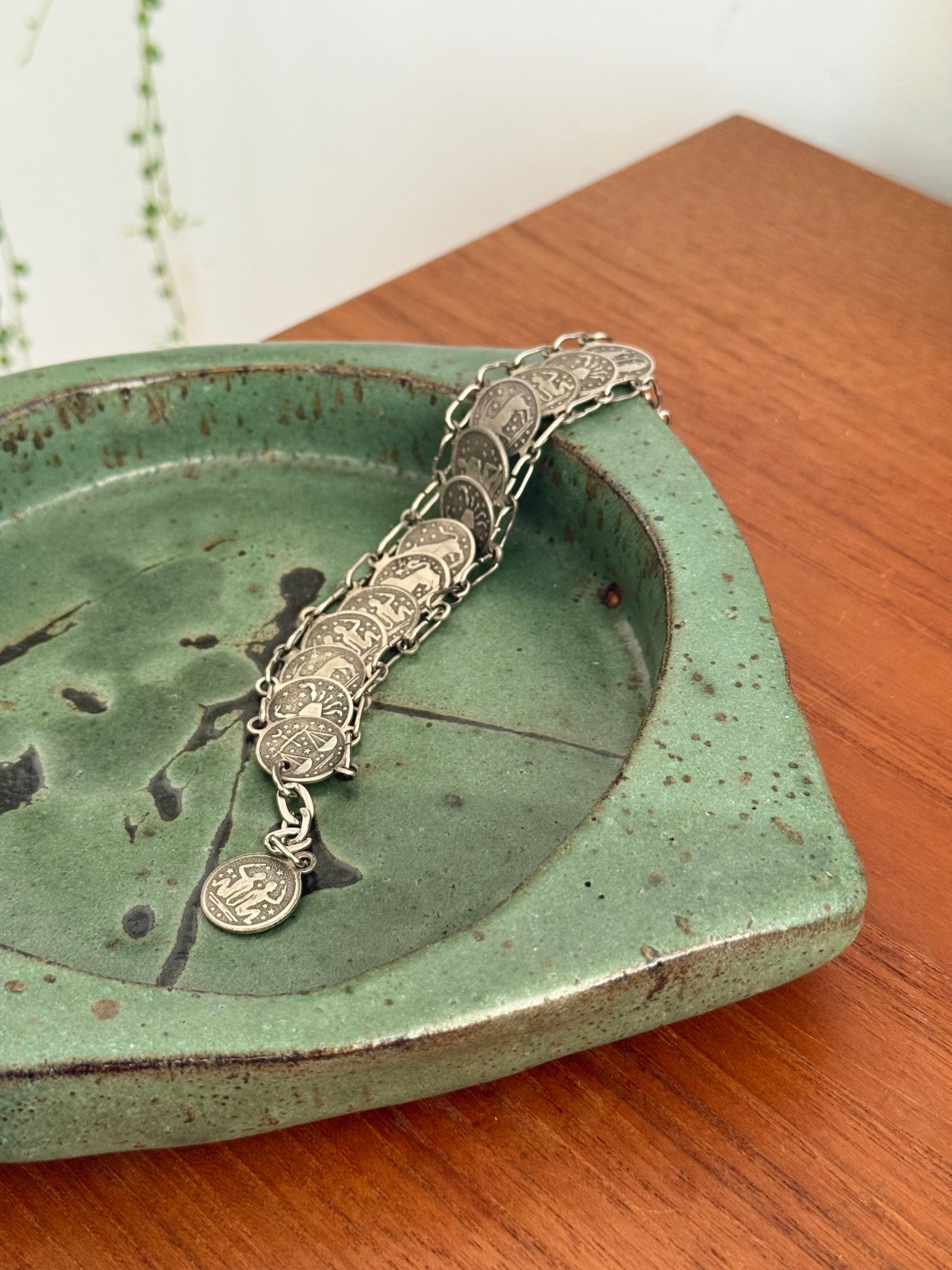 Astrological Silver Plated Bracelet c.1975