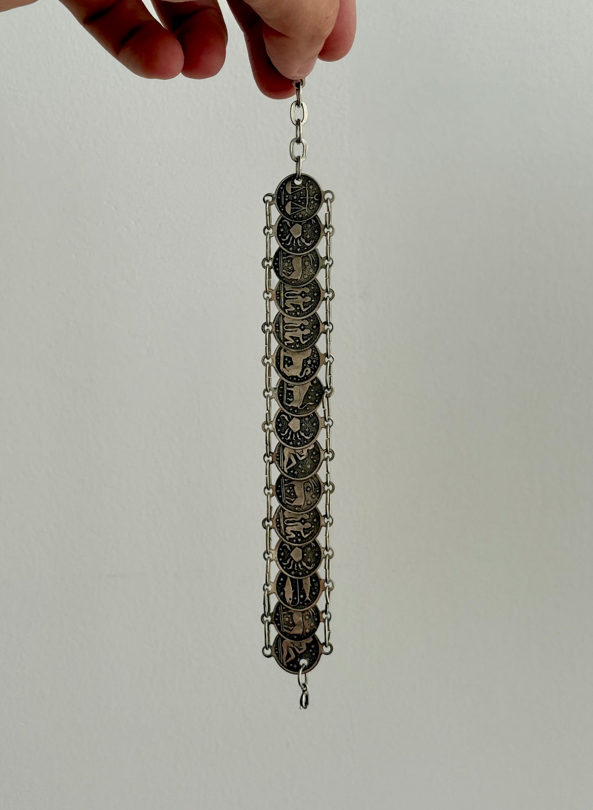 Astrological Silver Plated Bracelet c.1975