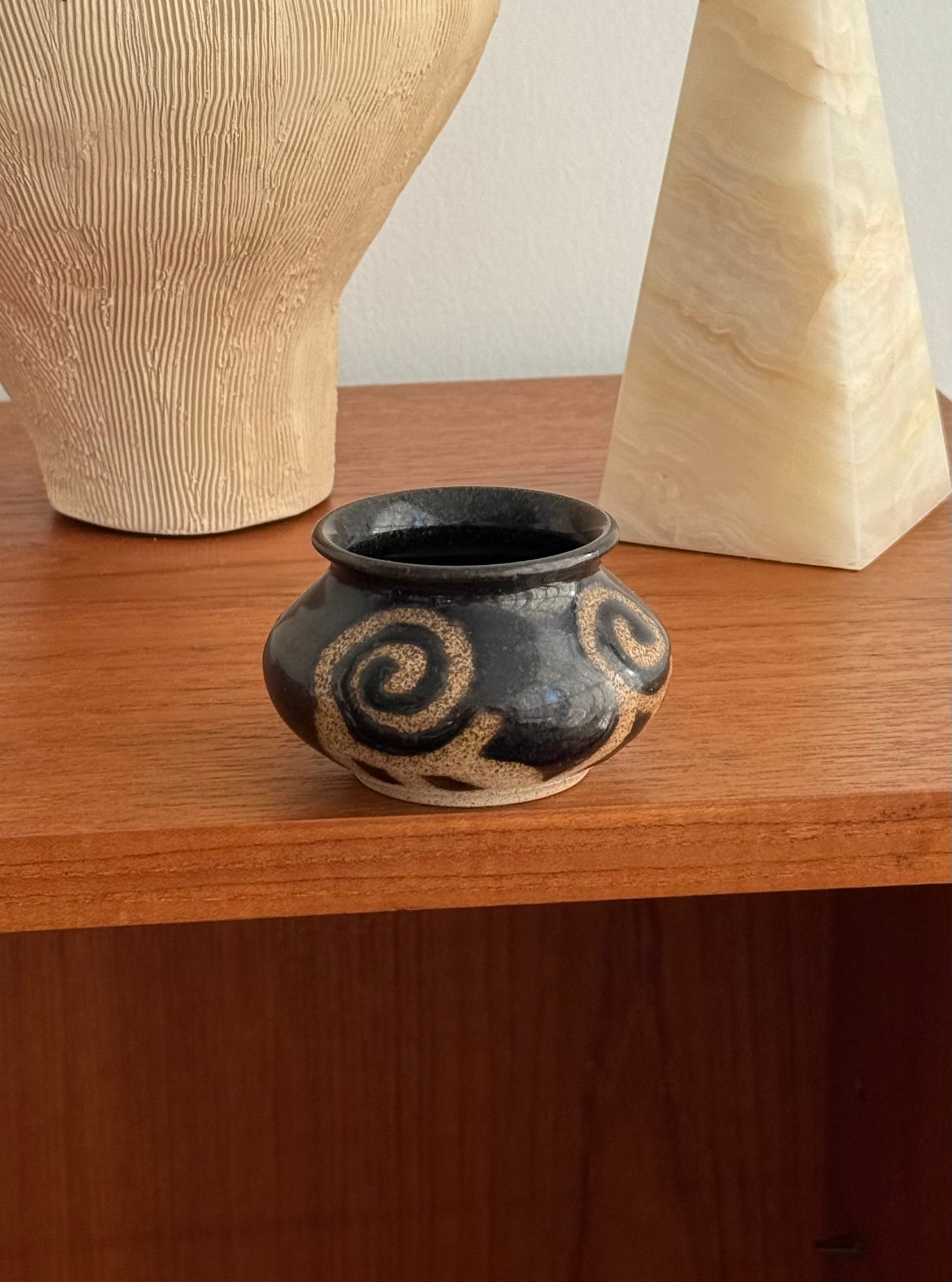 Handmade Ceramic Pot signed by Suez