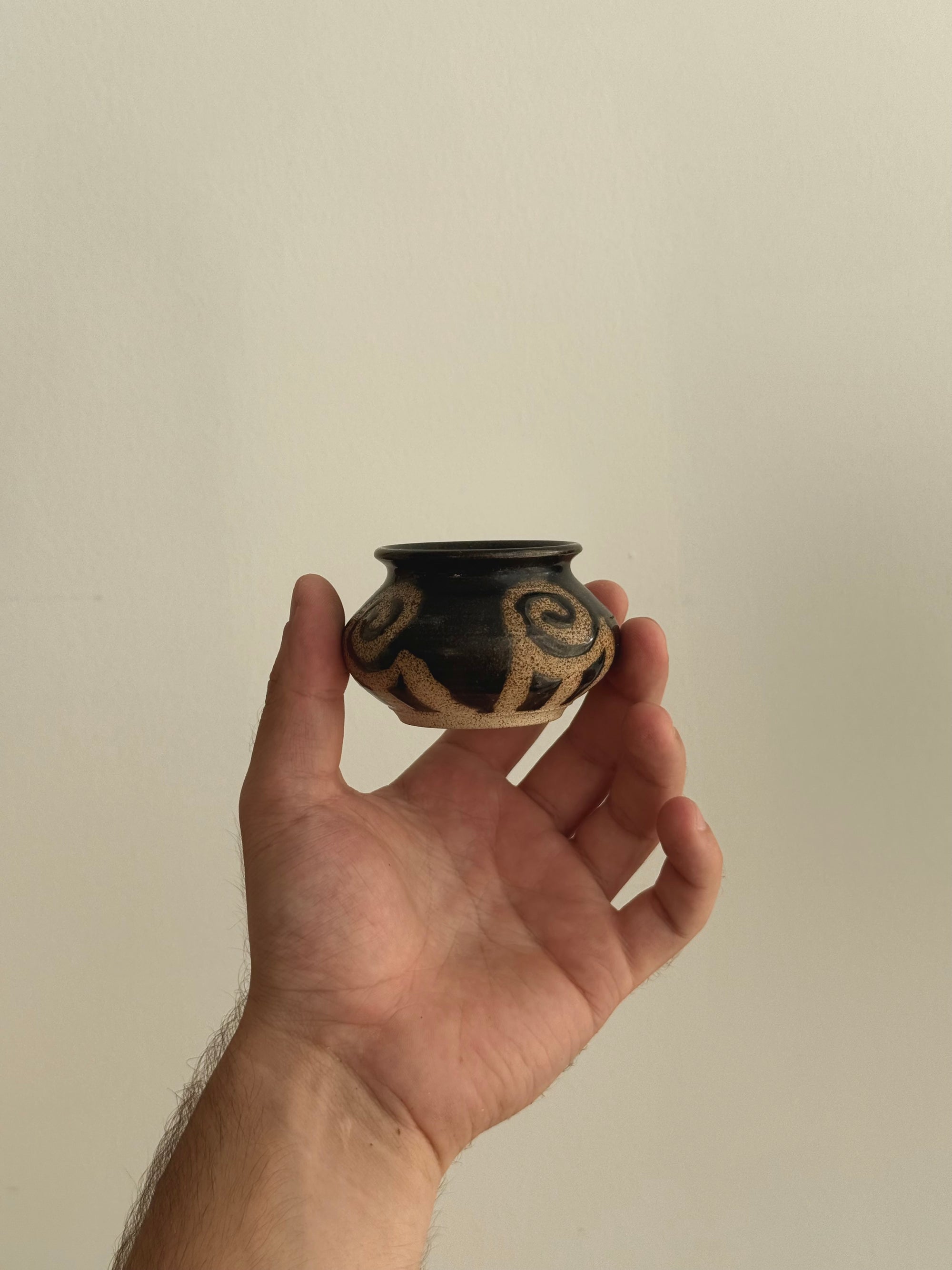 Handmade Ceramic Pot signed by Suez
