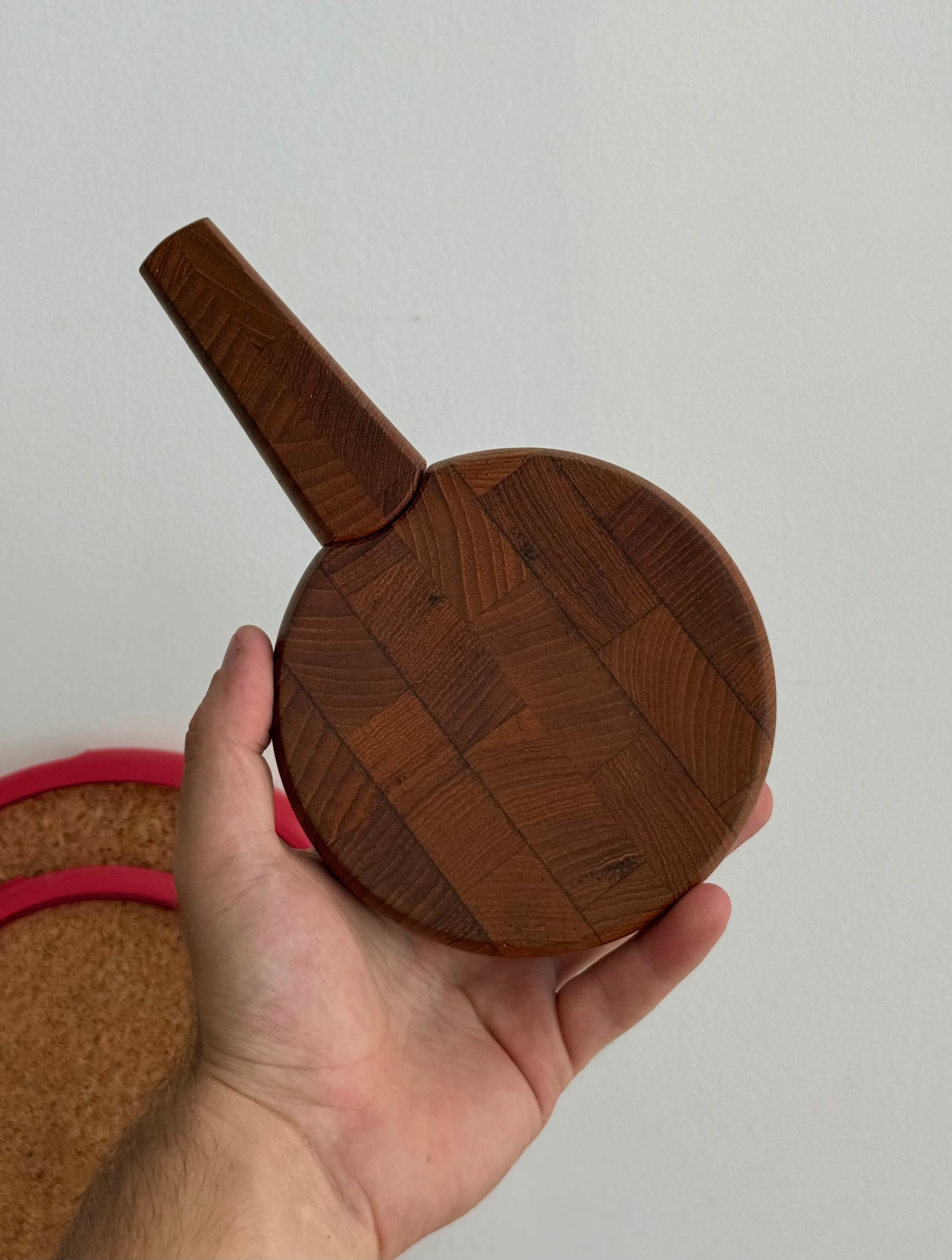 Teak Cheese Board with Knife for Dansk