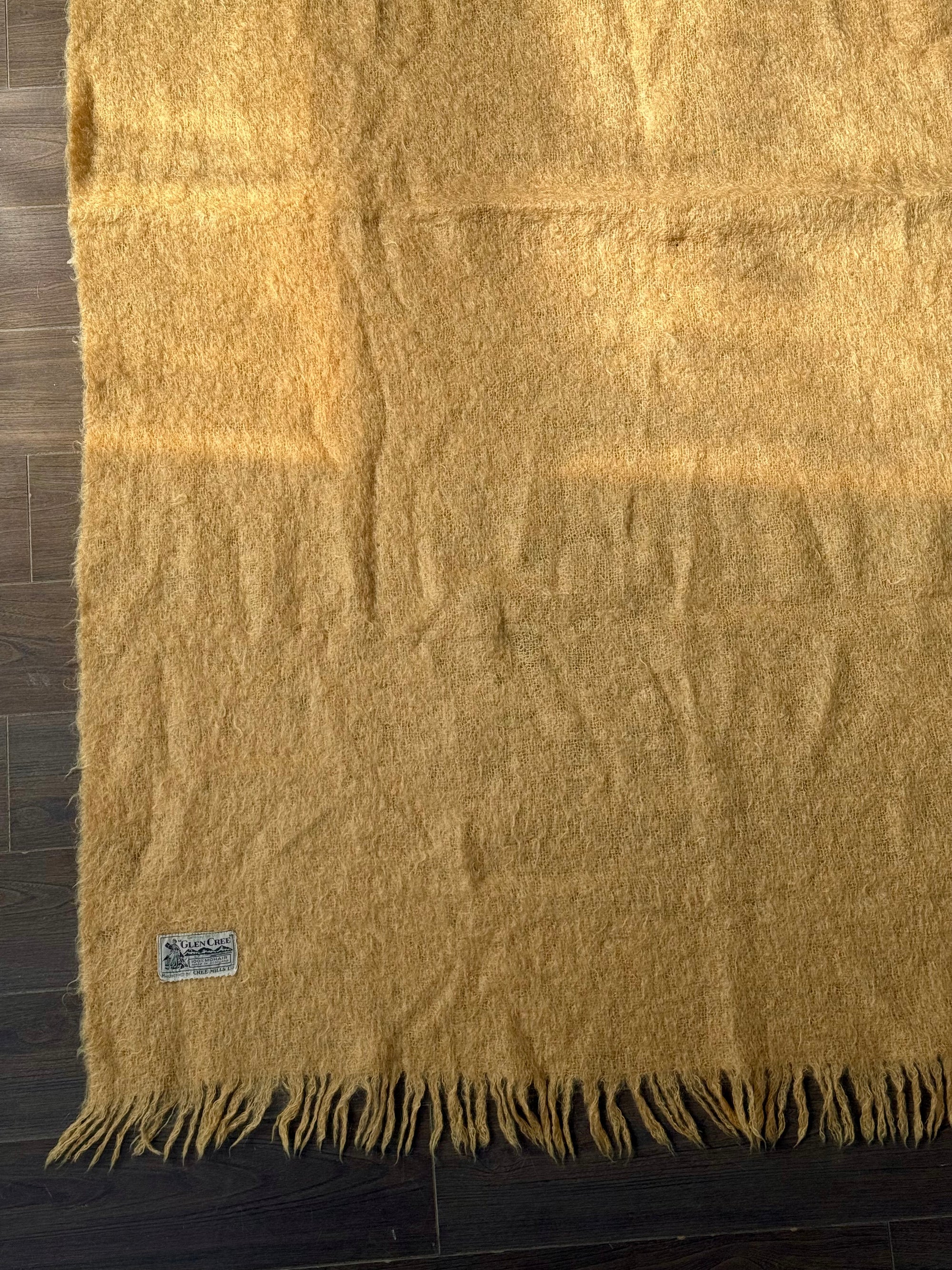 Mohair Throw by Glen Cree made in Scotland c.1960