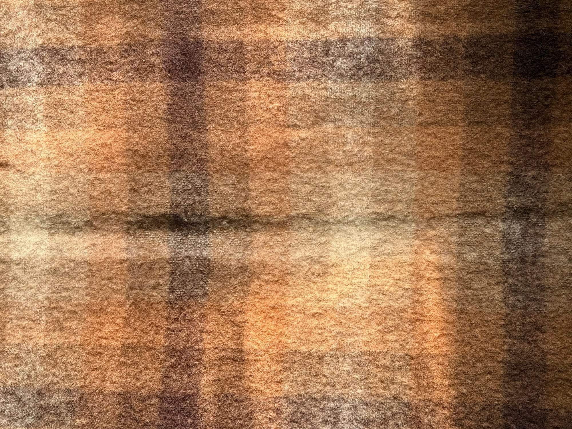 Mohair Checkered Throw by Eaton’s made in Scotland c.1960