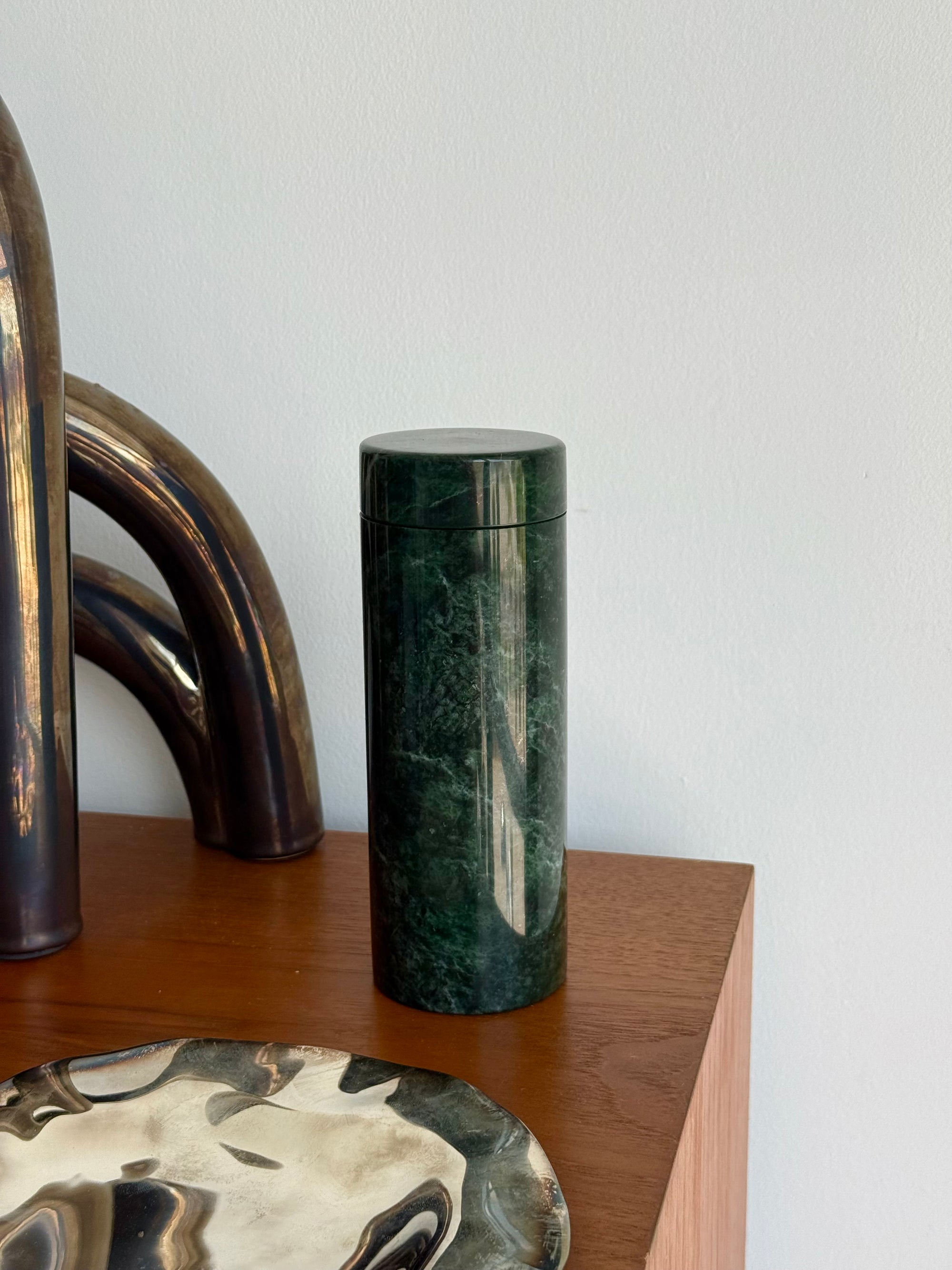 Green Marble Canister