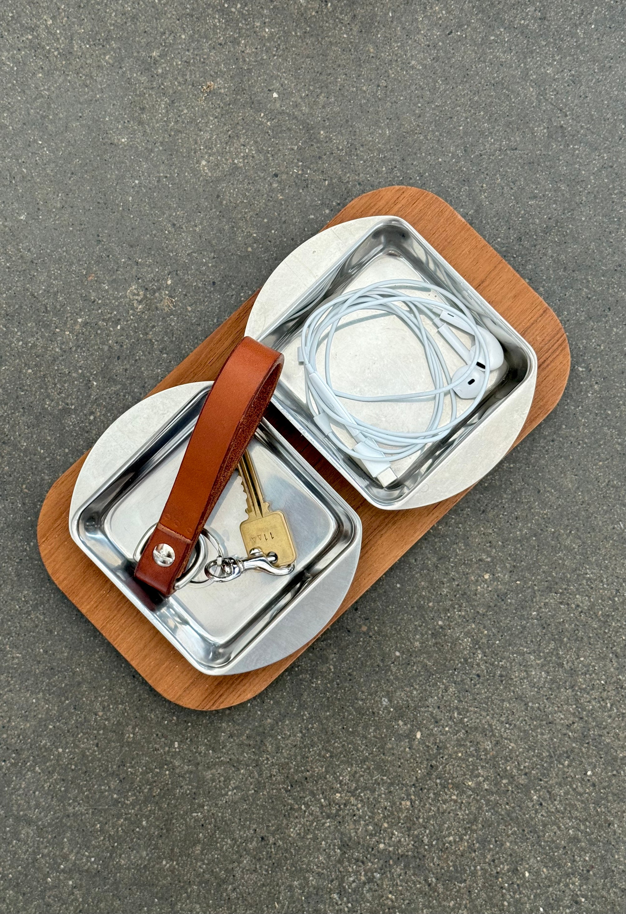 Teak and Stainless Serving Dish made in Denmark c.1970