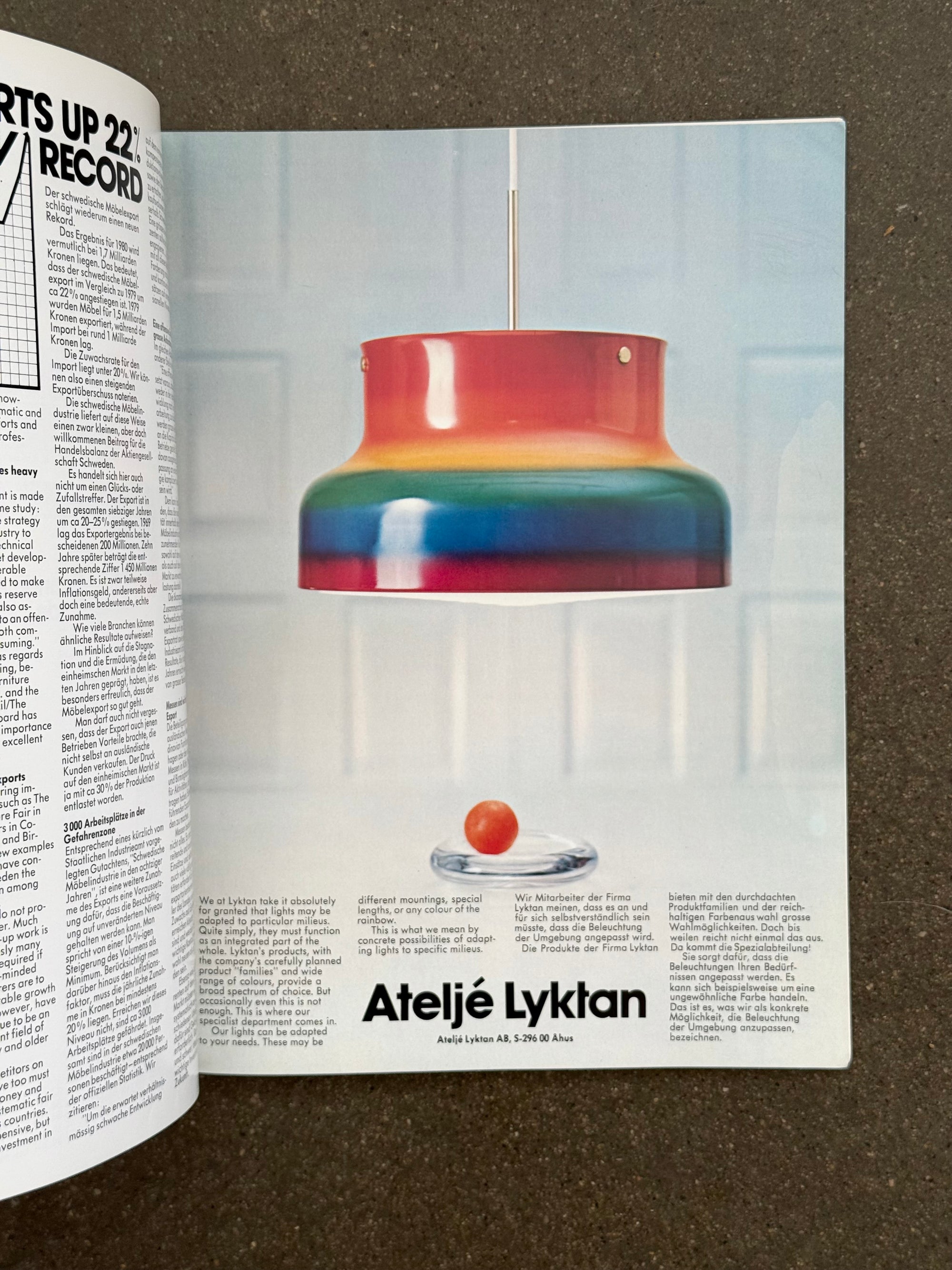 Interiör Swedish Design Magazine c.1981
