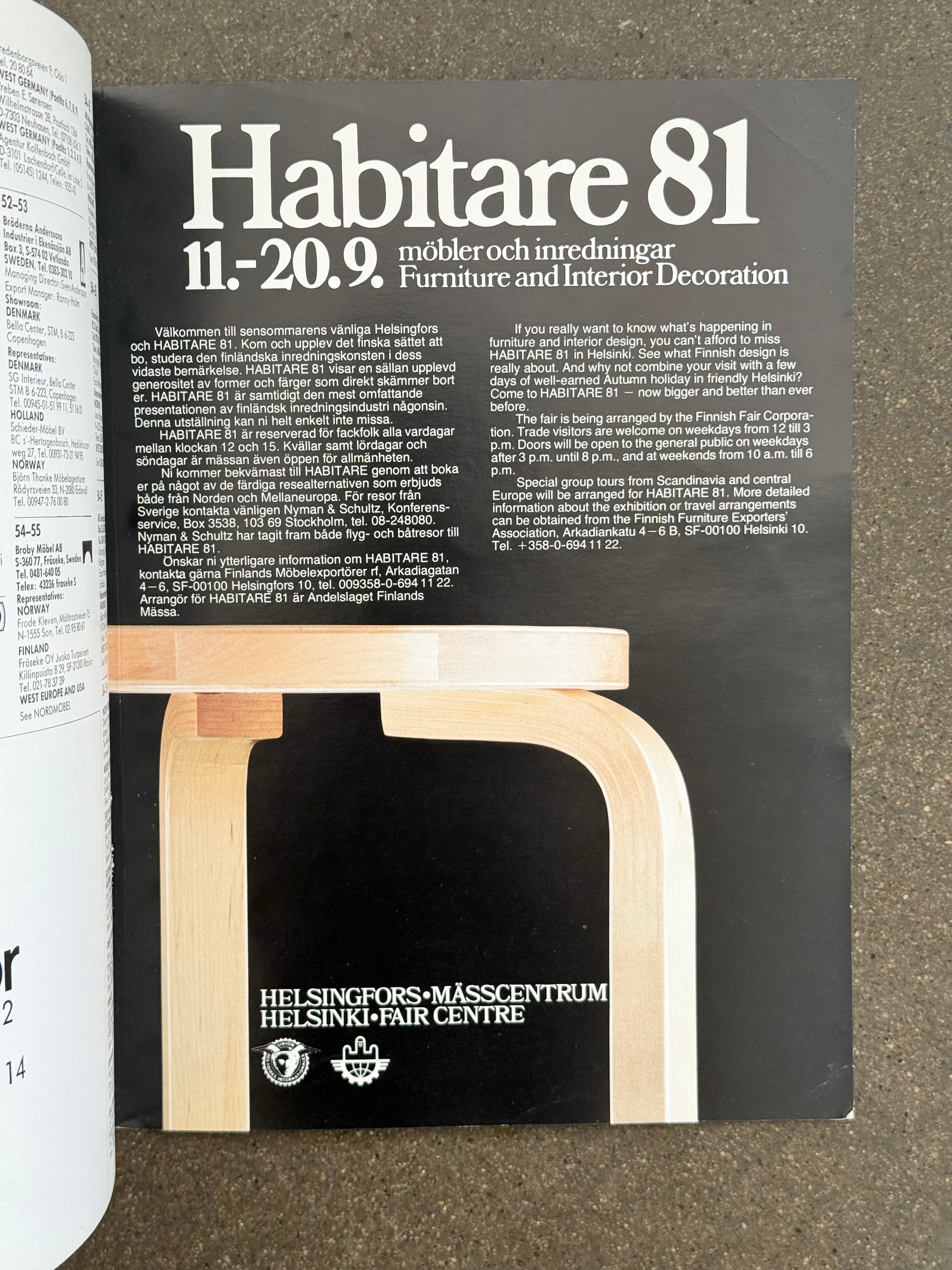 Interiör Swedish Design Magazine c.1981