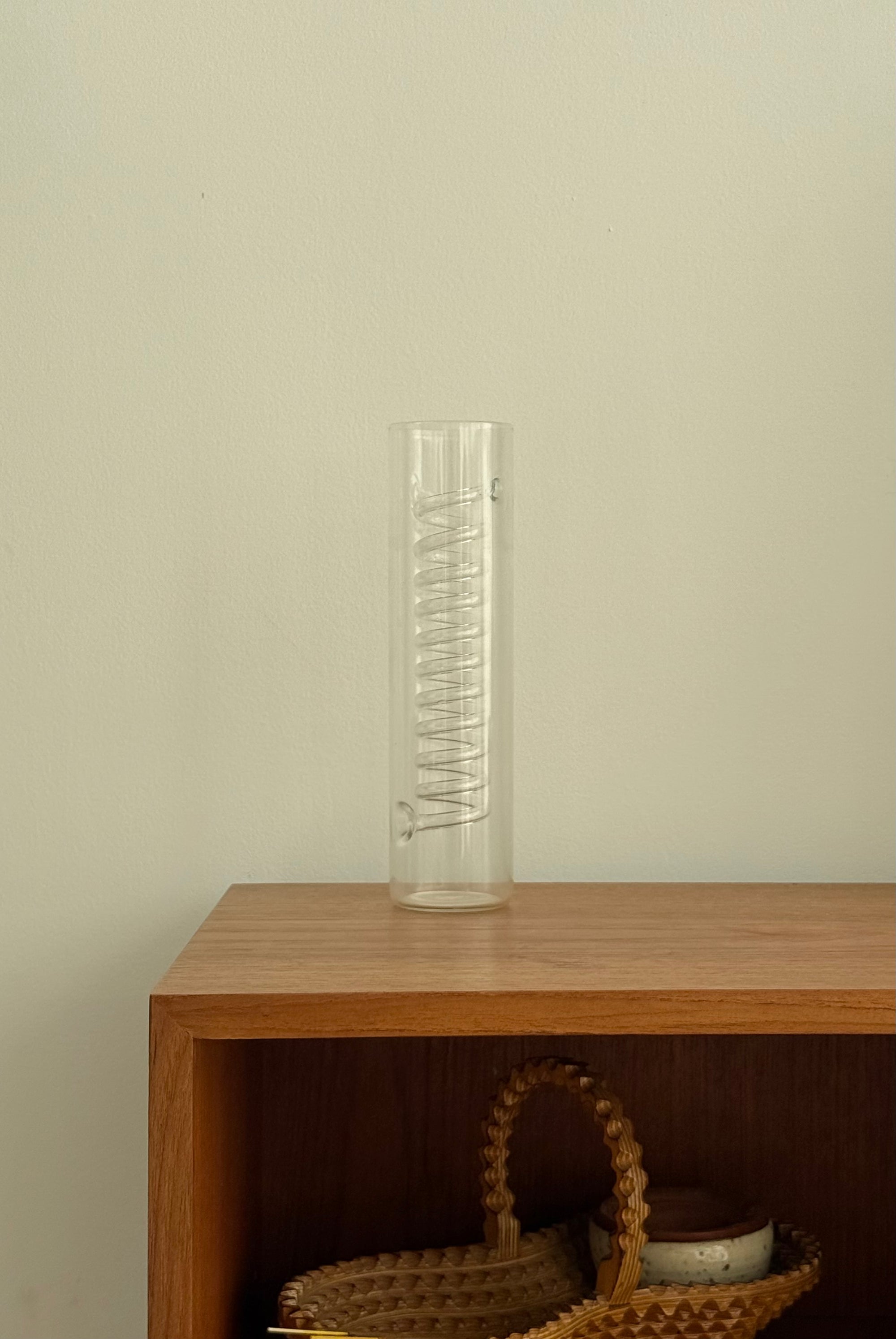Spiral Blown Glass Vase by Elhen Johansson for IKEA c.2002
