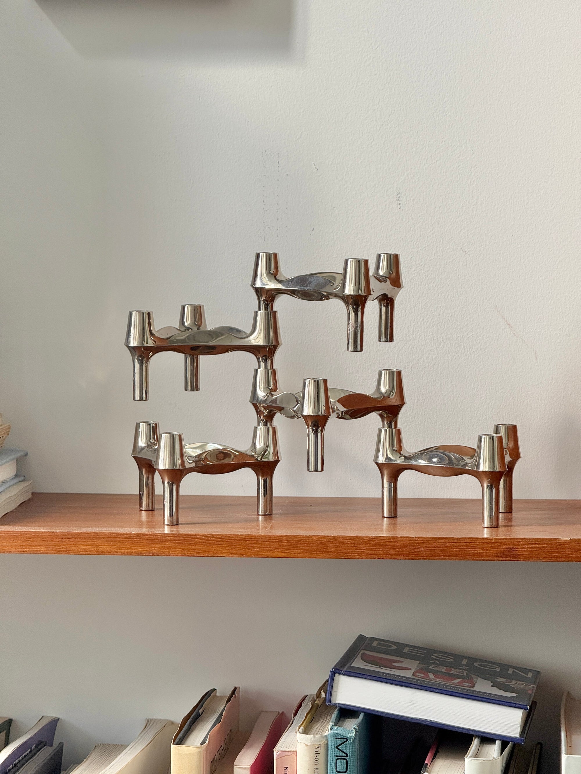 BMF Stacking Candlestick Holders by Nagel c.1970