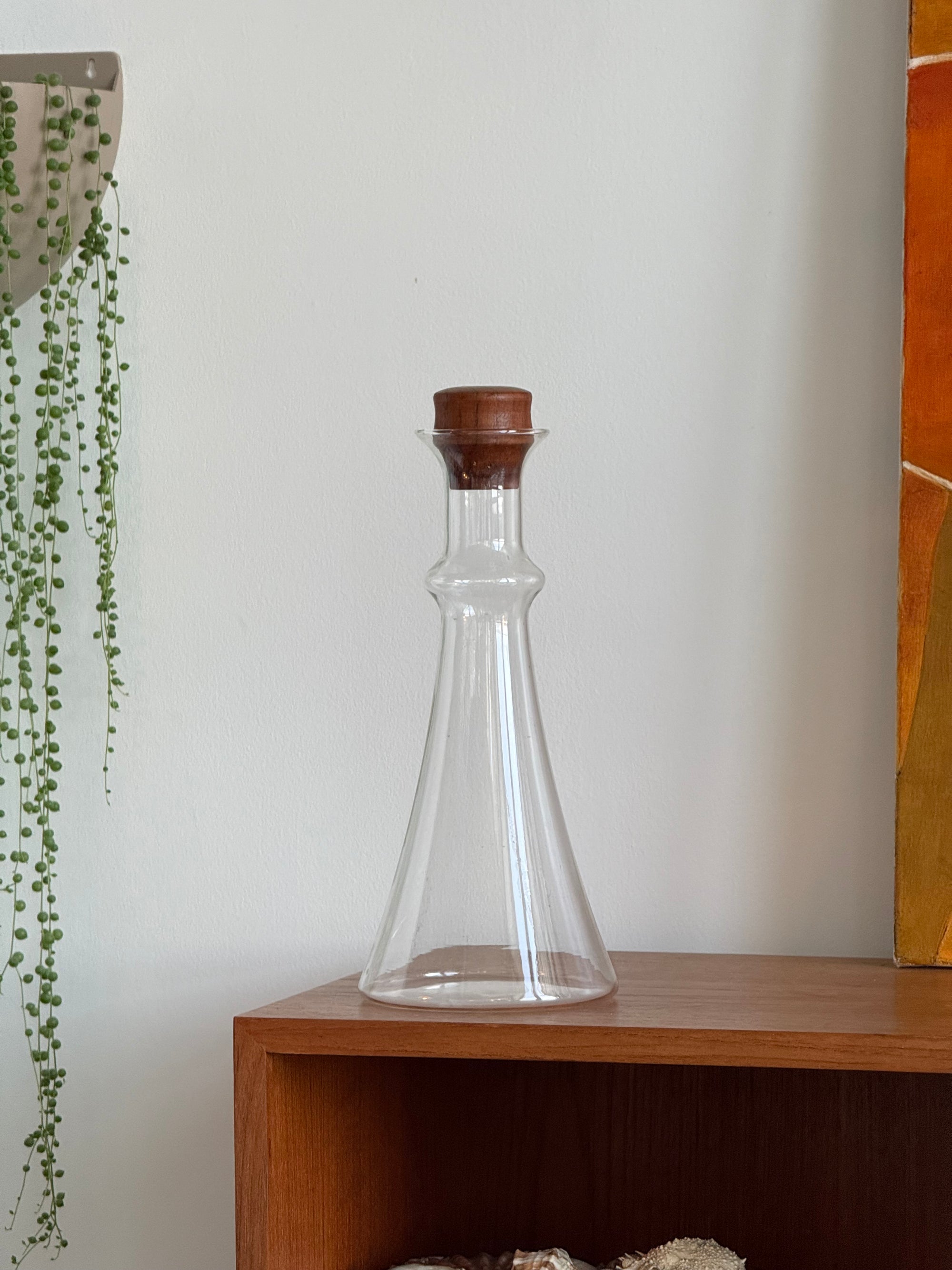 Decanter with Teak Stopper by Dansk c.1970