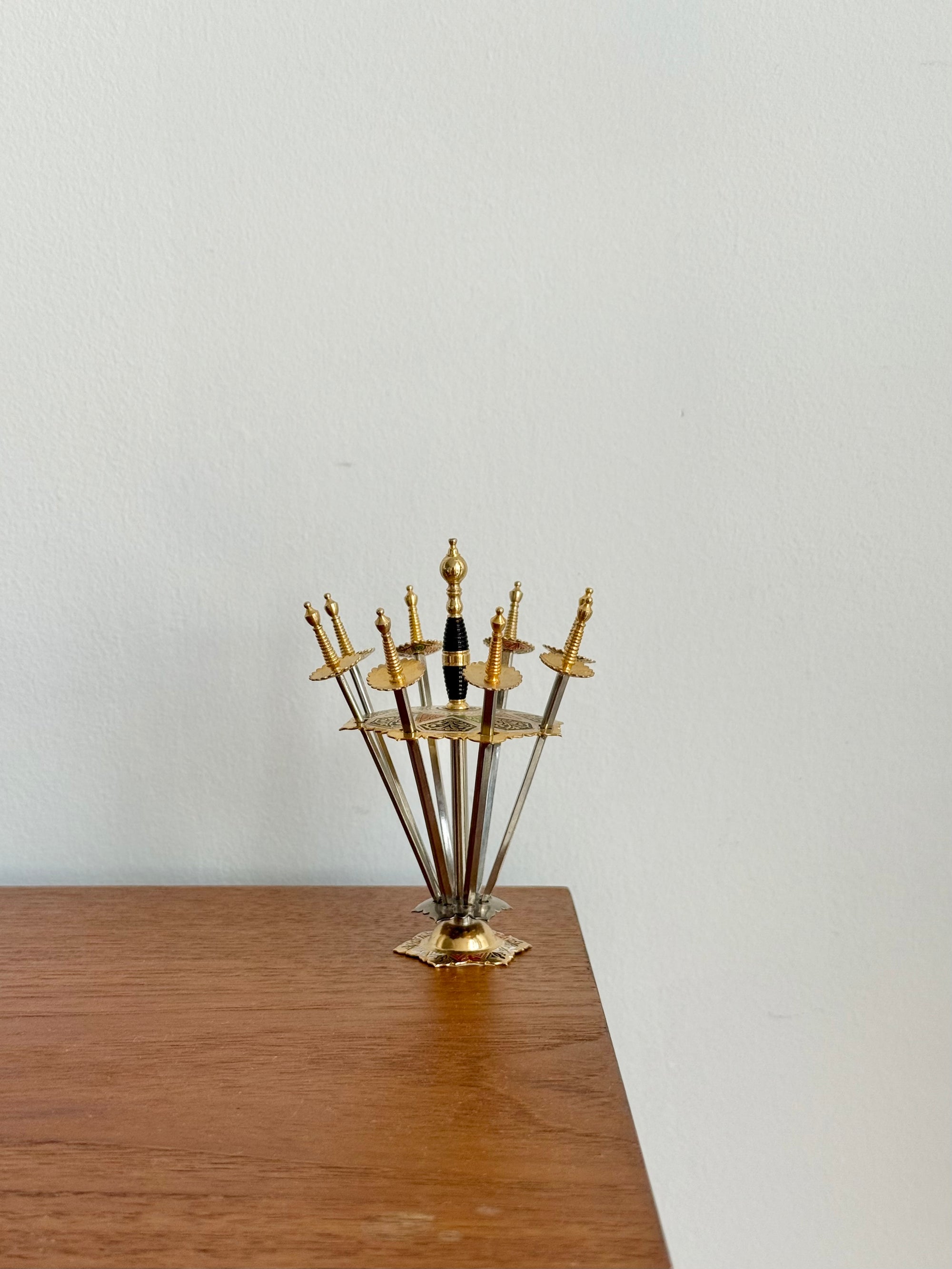 Sword Cocktail Picks by Toledo Spain c.1970