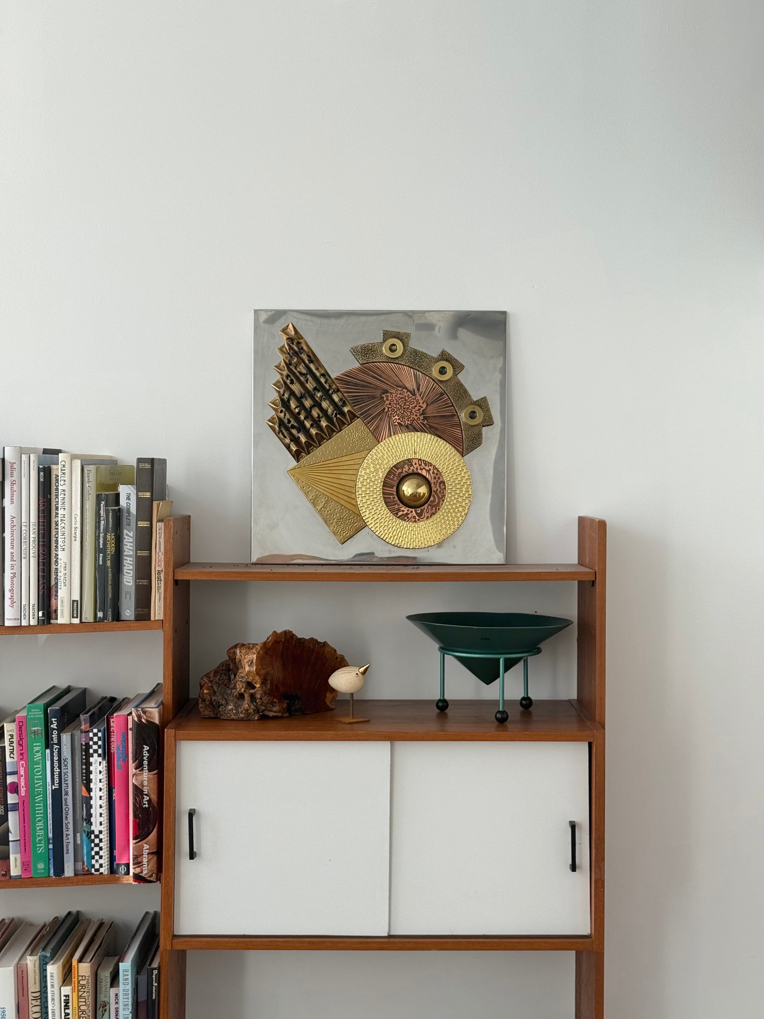 2個セットウォールアート 金属モダンアート Stephen Chun Mixed Metal Brutalist Wall Sculpture by Stephen Chun – Brent Murphy