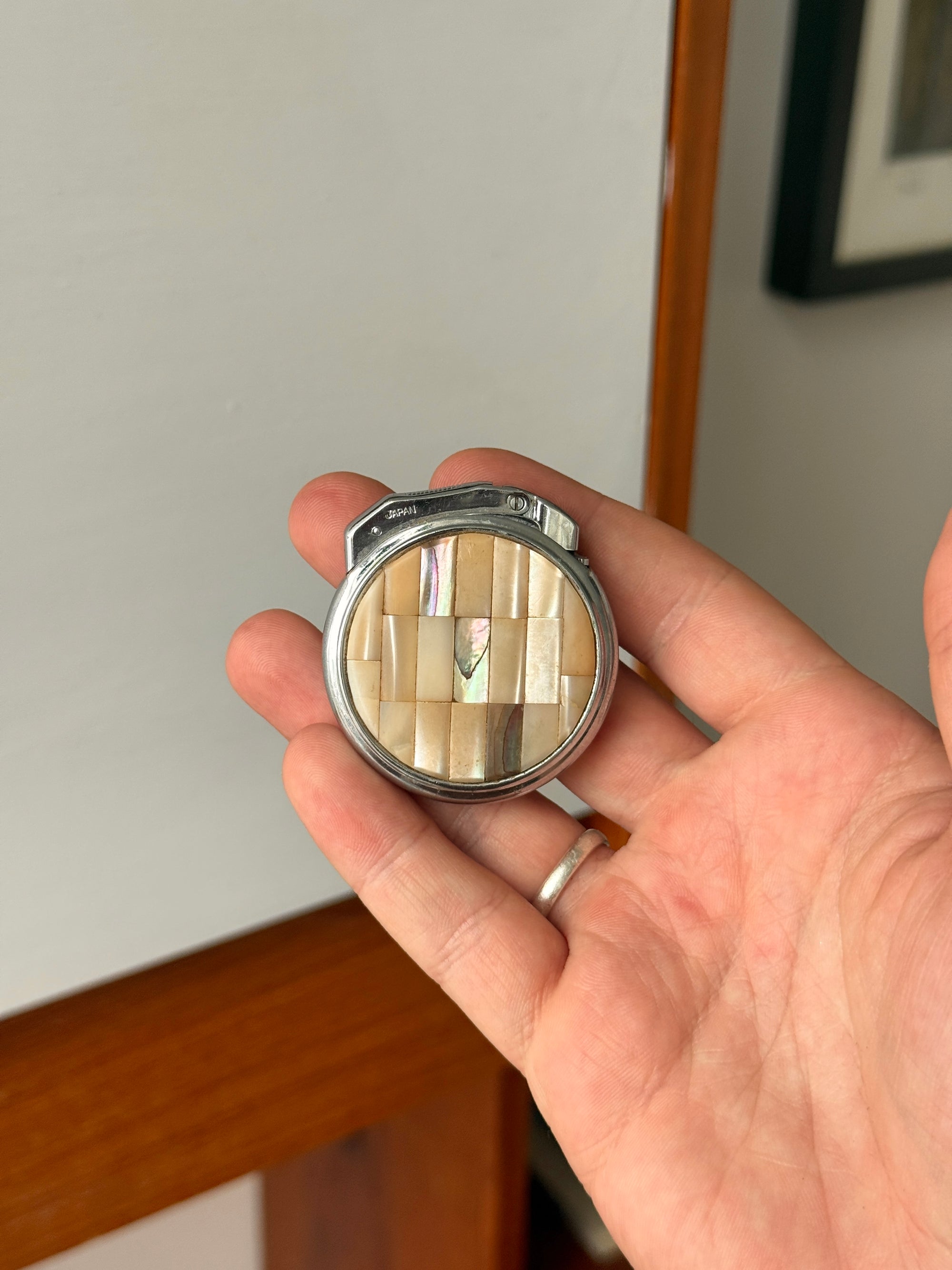 Mother of Pearl Inlay lighter by Fisher c.1960