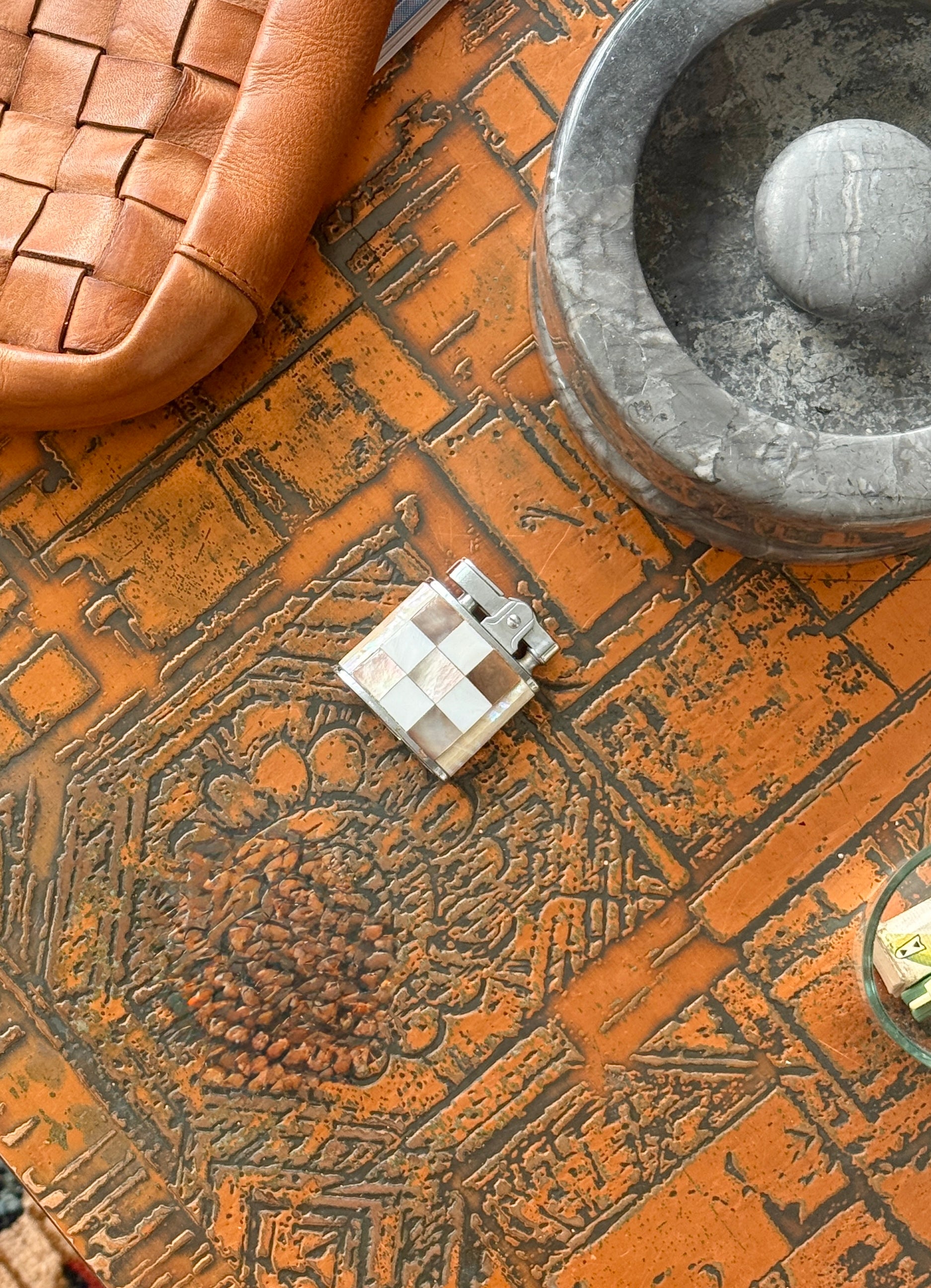 Mother of Pearl Inlay lighter by Fisher c.1960