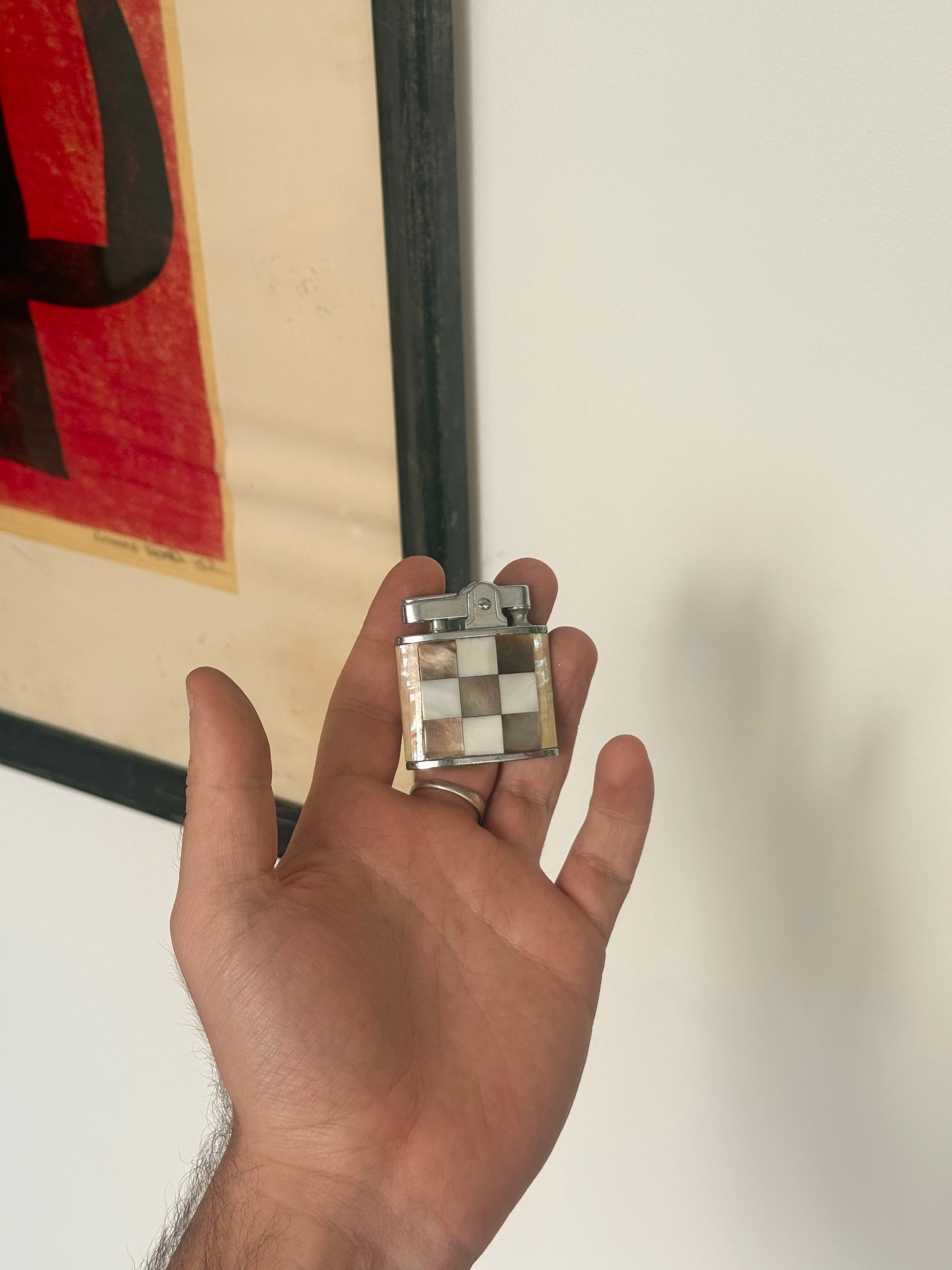 Mother of Pearl Inlay lighter by Fisher c.1960