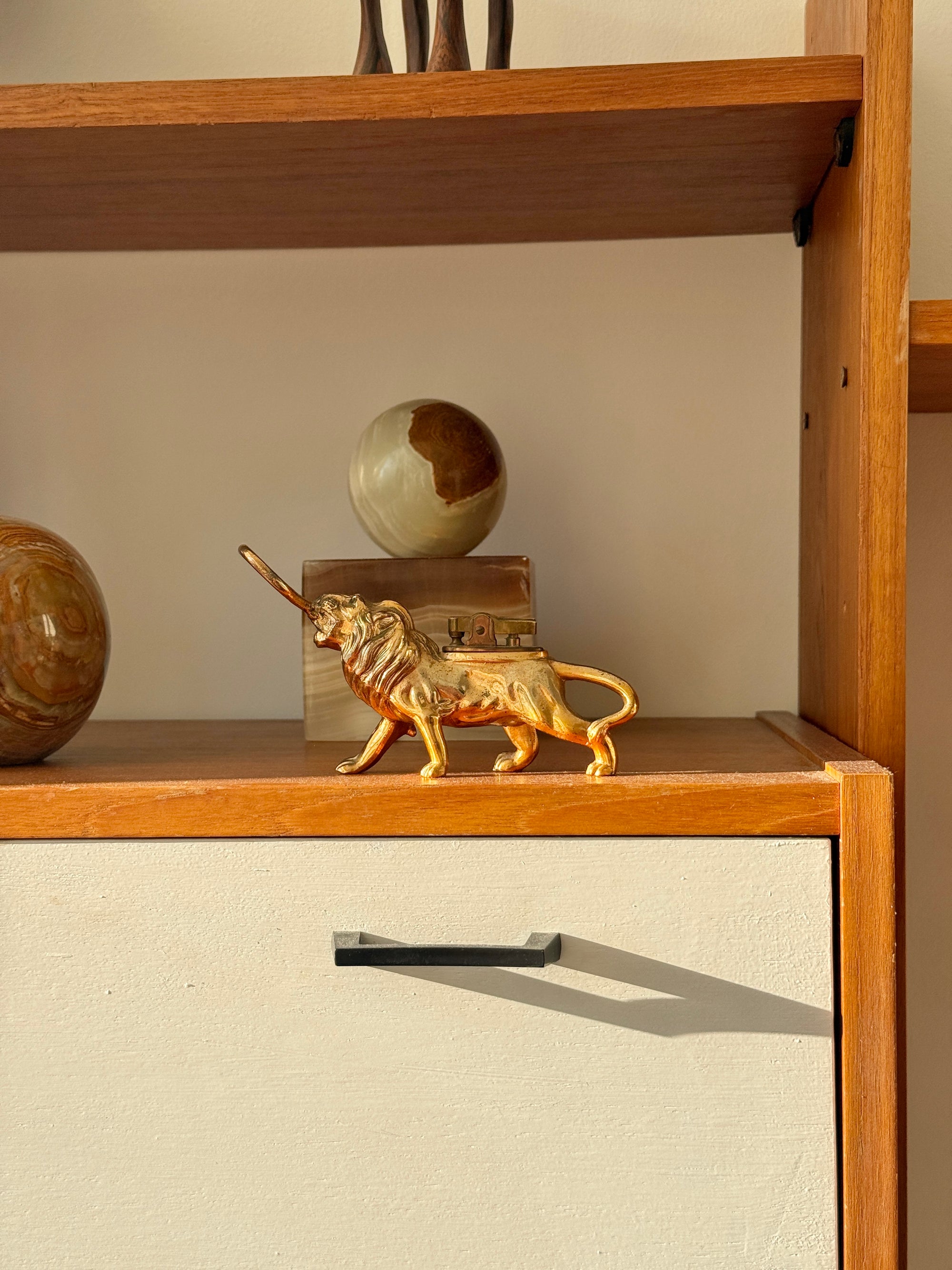 Brass Lion Lighter Bottle Opener c.1960