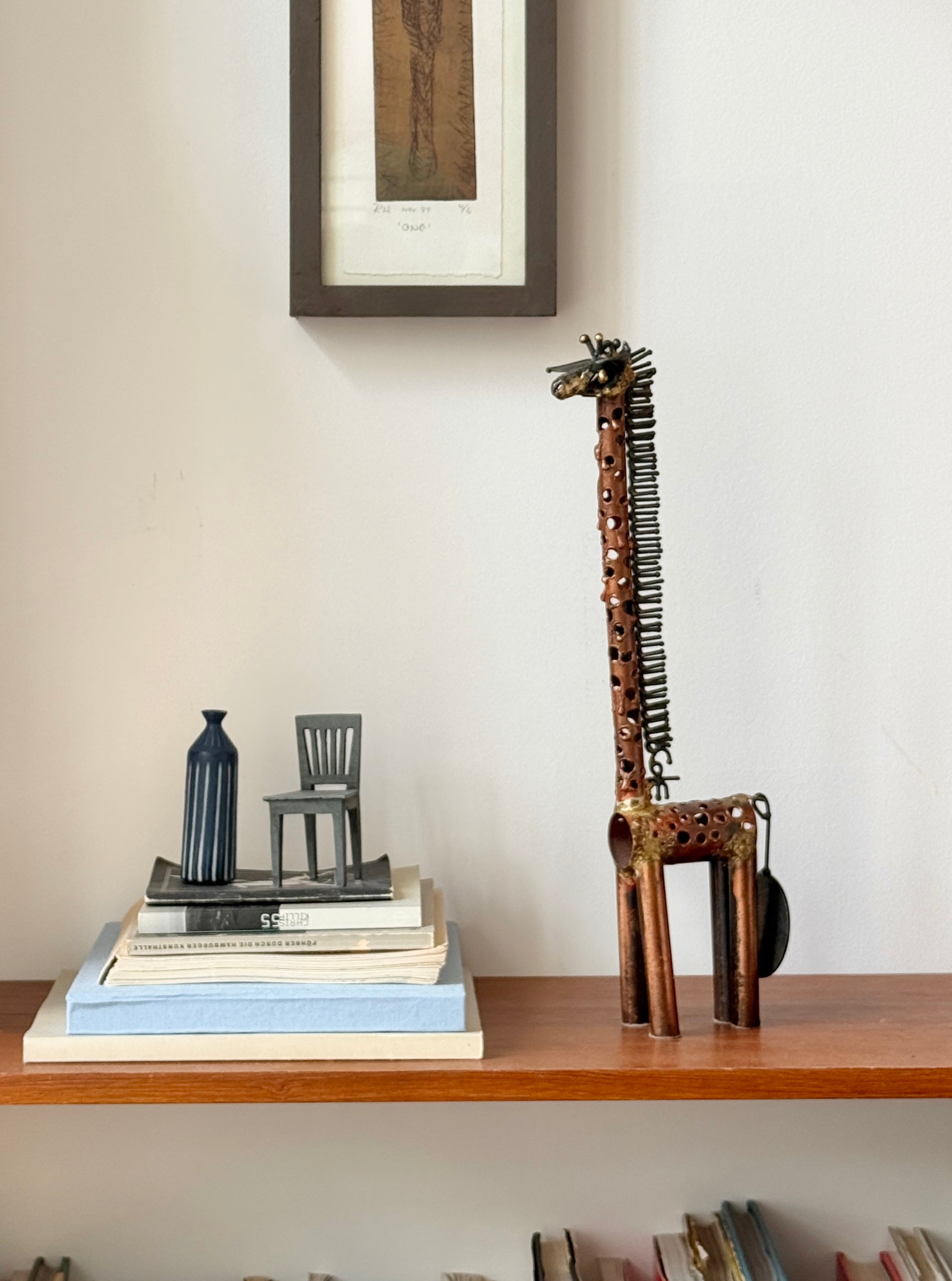 Brutalist Torch Welded Giraffe Sculpture c.1960