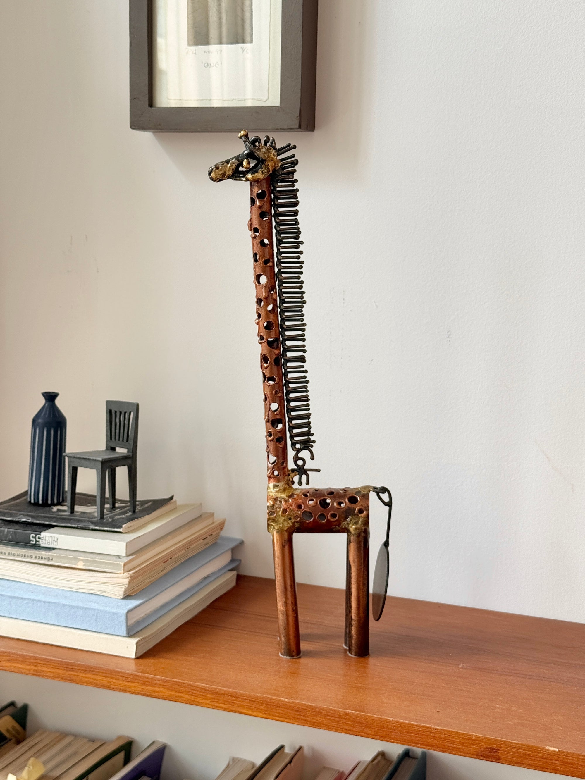 Brutalist Torch Welded Giraffe Sculpture c.1960