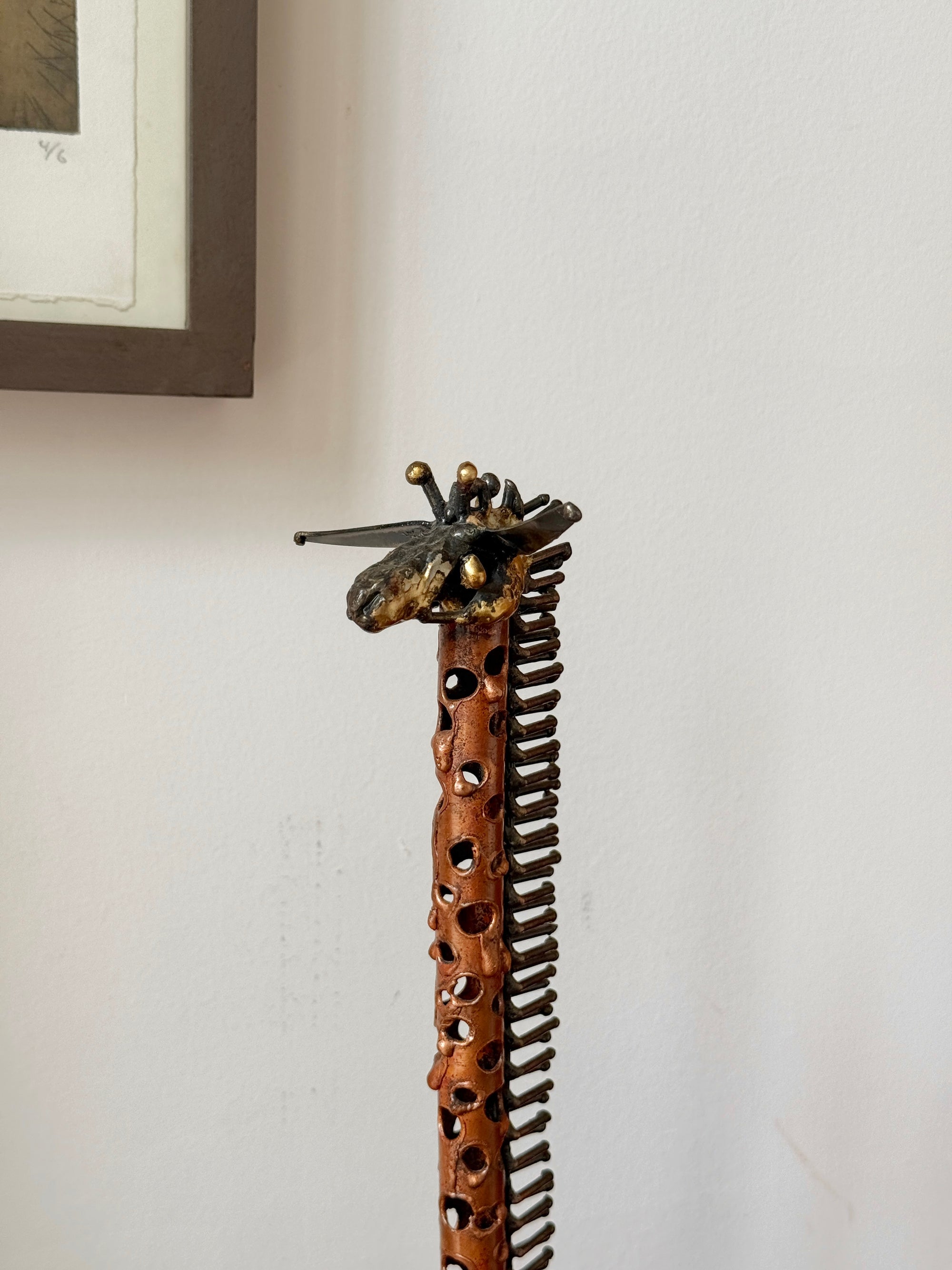 Brutalist Torch Welded Giraffe Sculpture c.1960