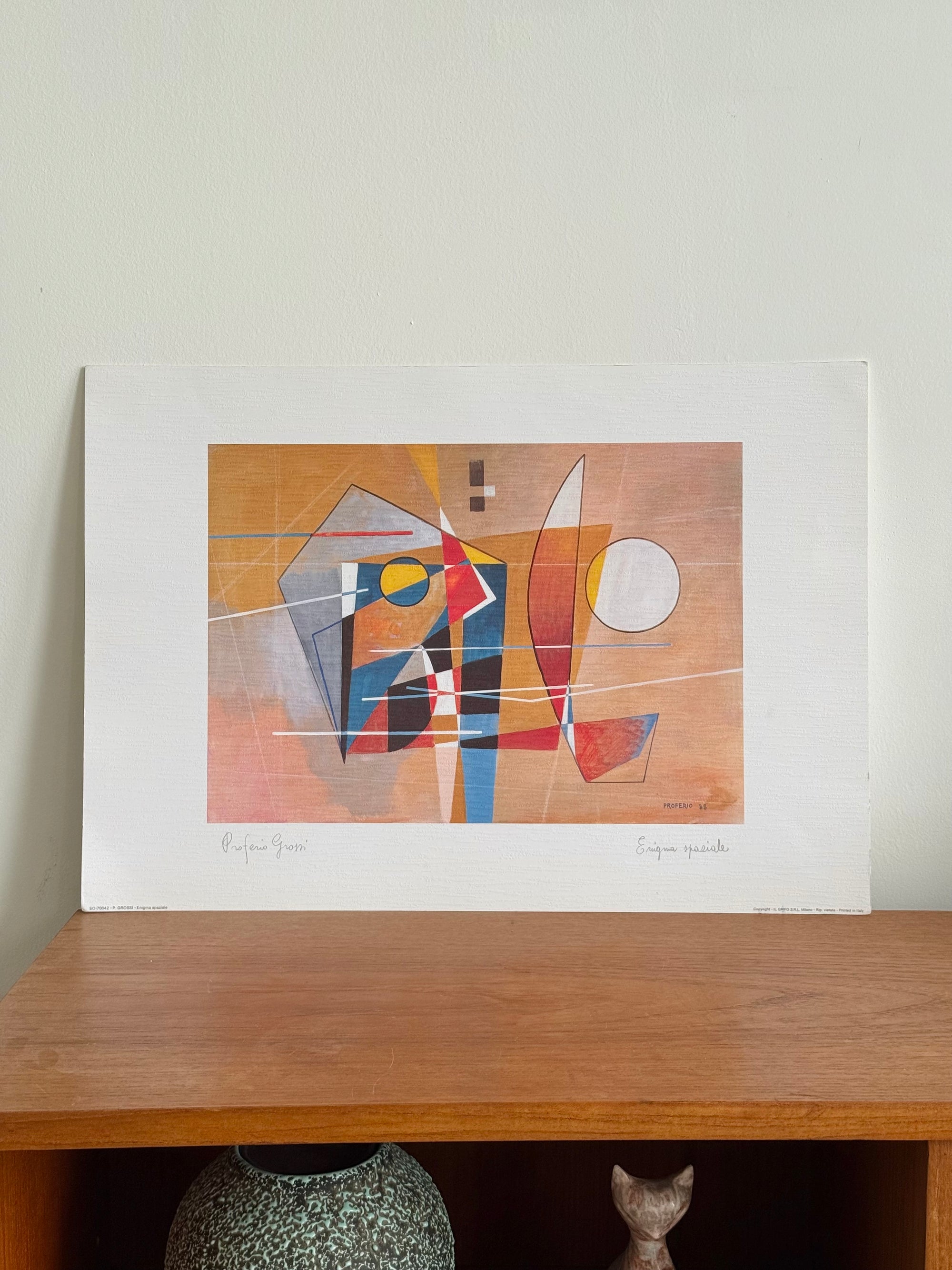 Enigma Spaziale by Proferio Grossi Printed in Italy c.1980