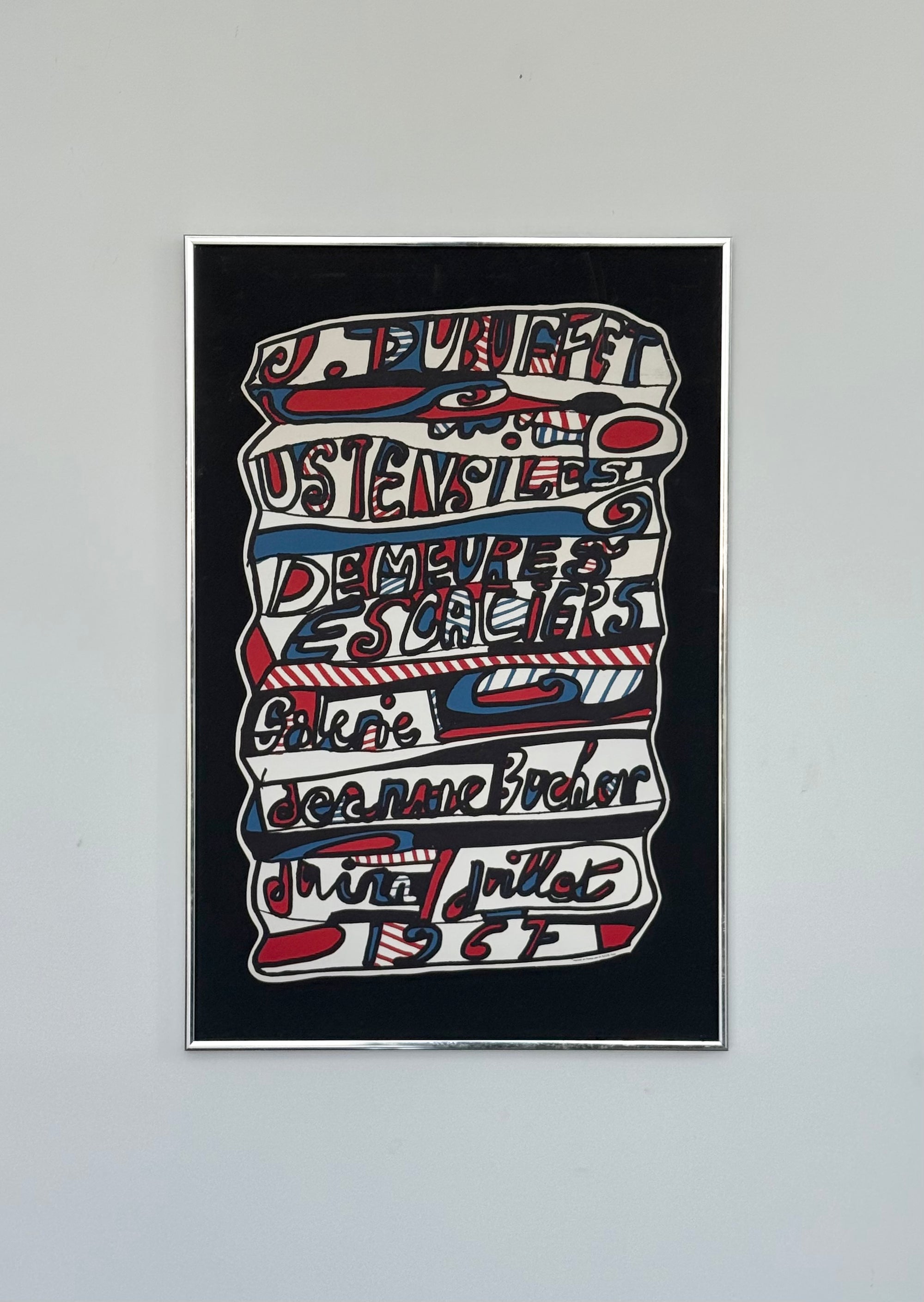 Jean Dubuffet Exhibition Poster Lithograph c.1967