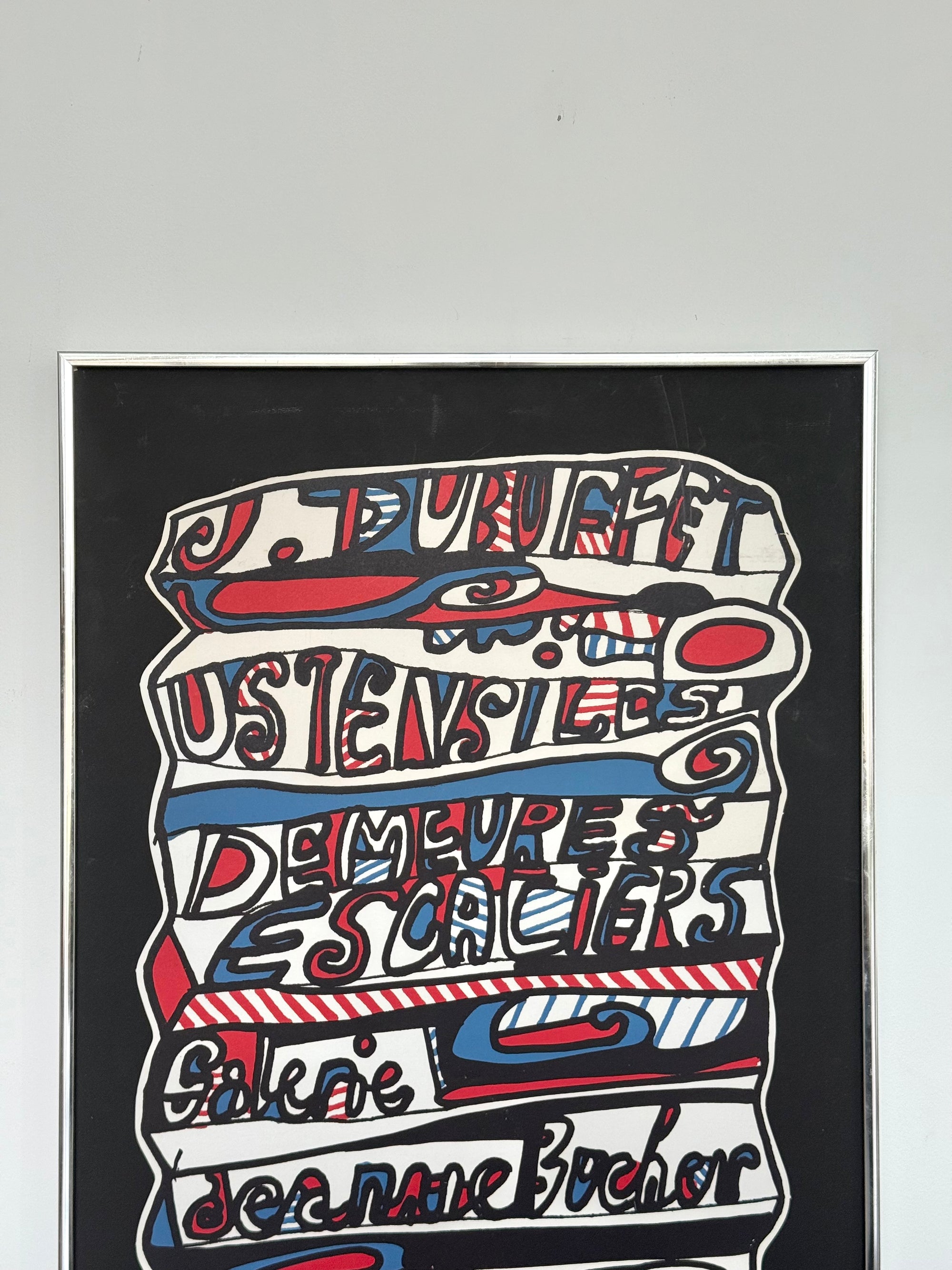 Jean Dubuffet Exhibition Poster Lithograph c.1967