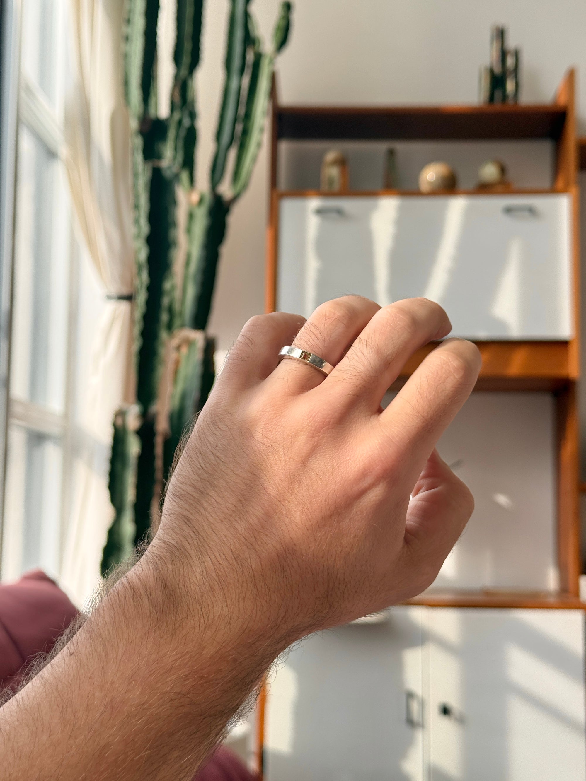 Modernist Citrine Sterling Silver Ring