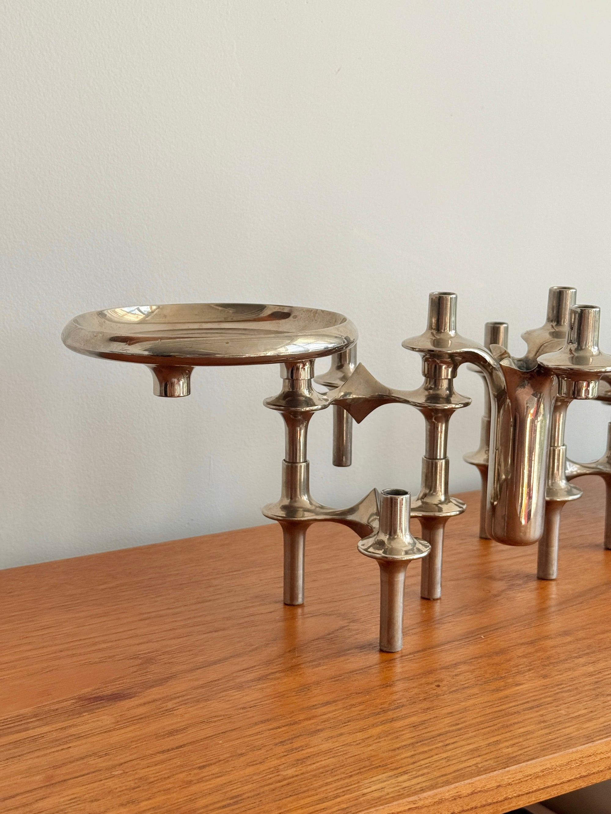 Modular Candle Holder Set by Fritz Nagel c.1960
