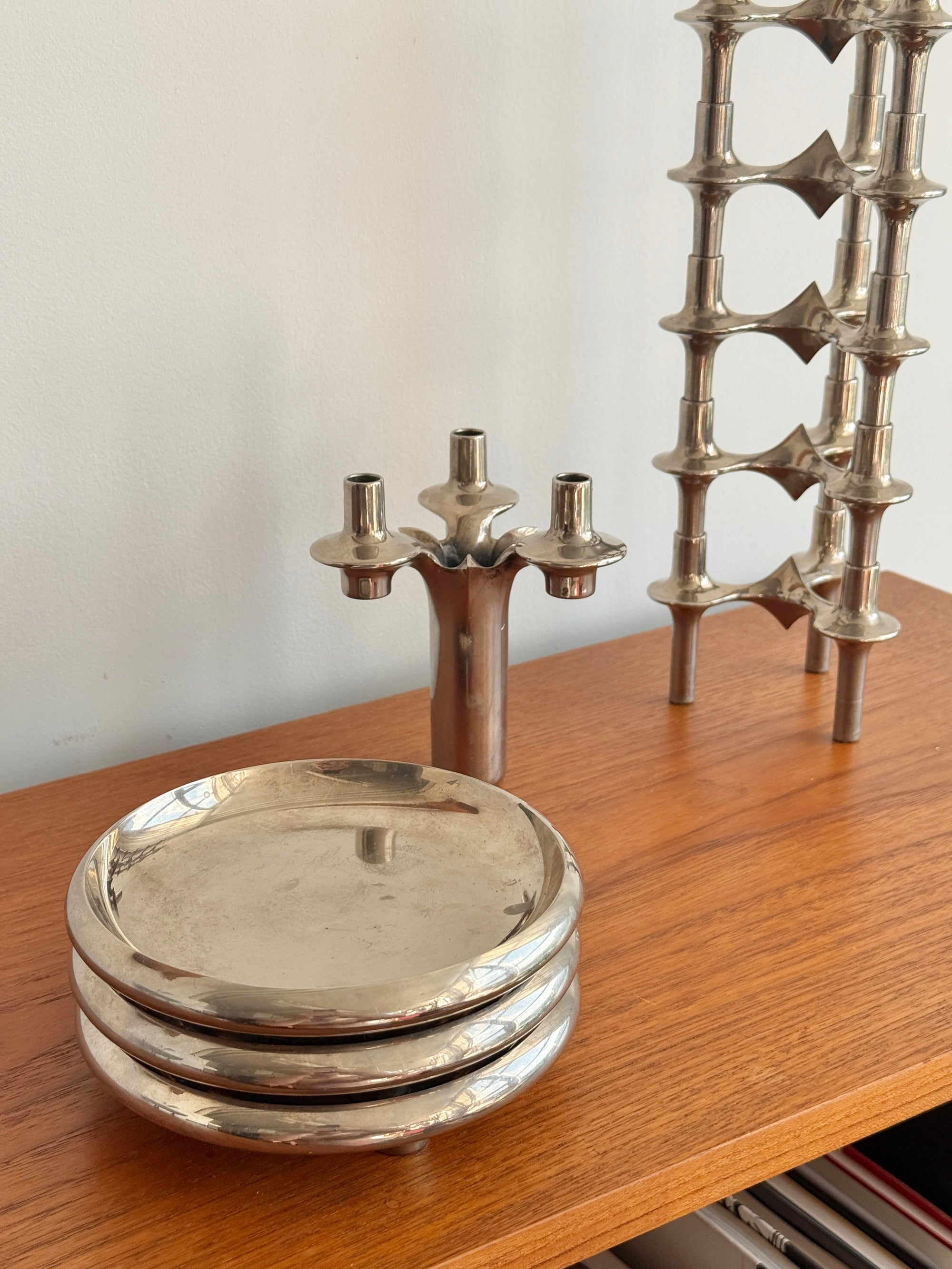Modular Candle Holder Set by Fritz Nagel c.1960