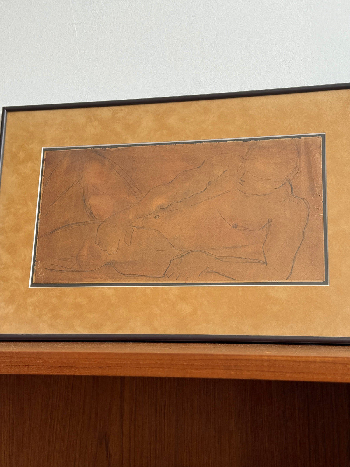 Framed Figure Drawing Study