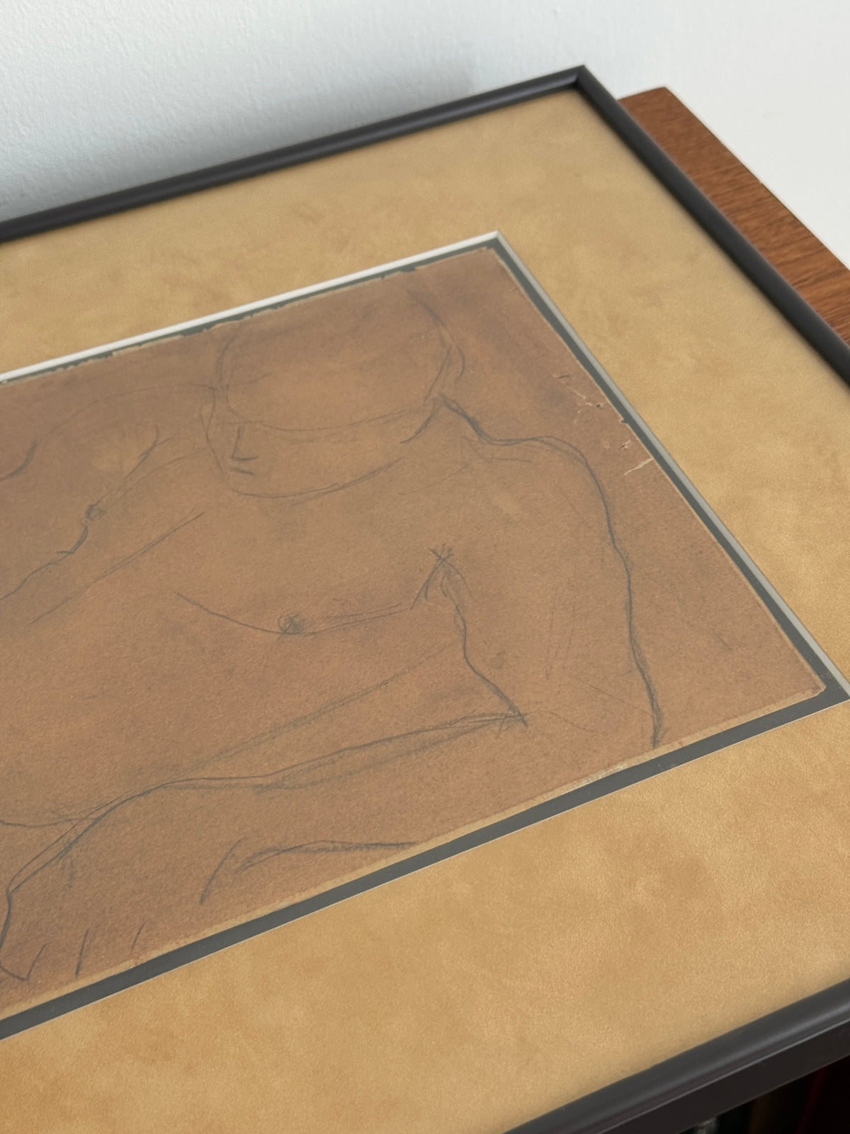 Framed Figure Drawing Study